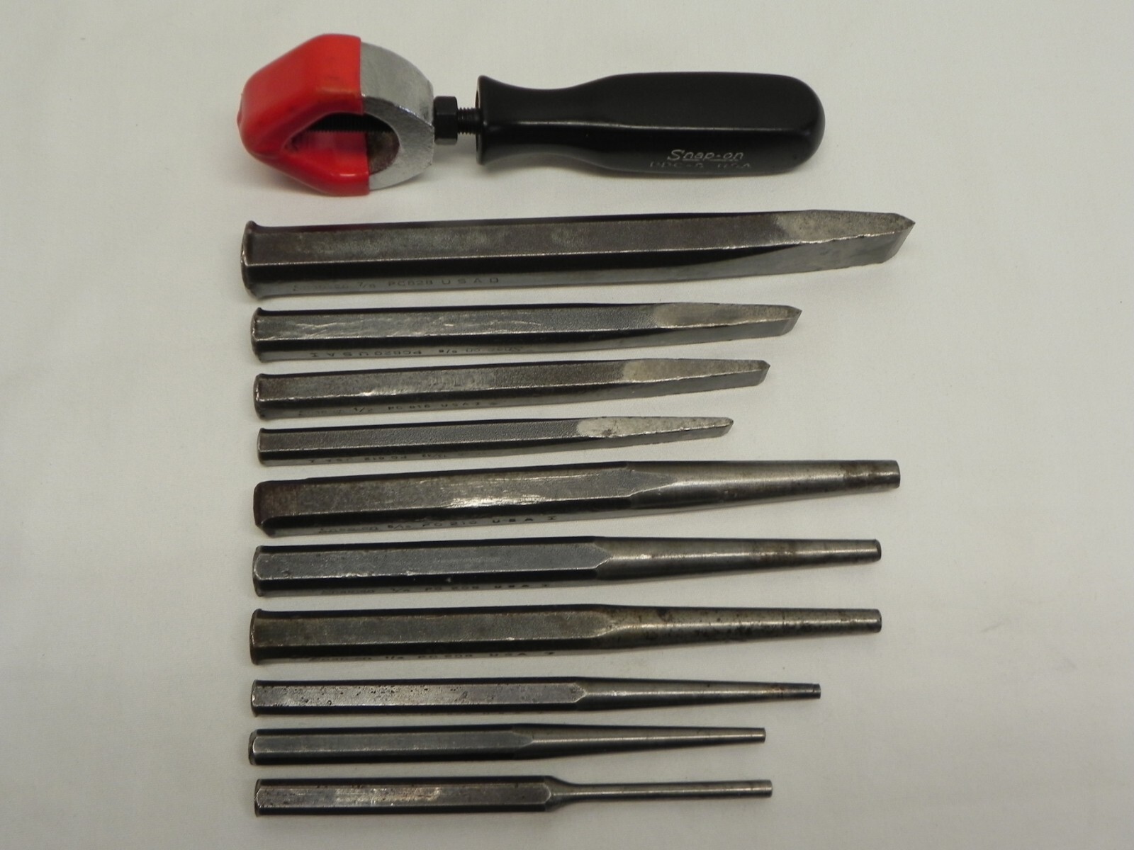 Snap-On 11 Piece Punch & Chisel Set w/ PPC-5 Holder