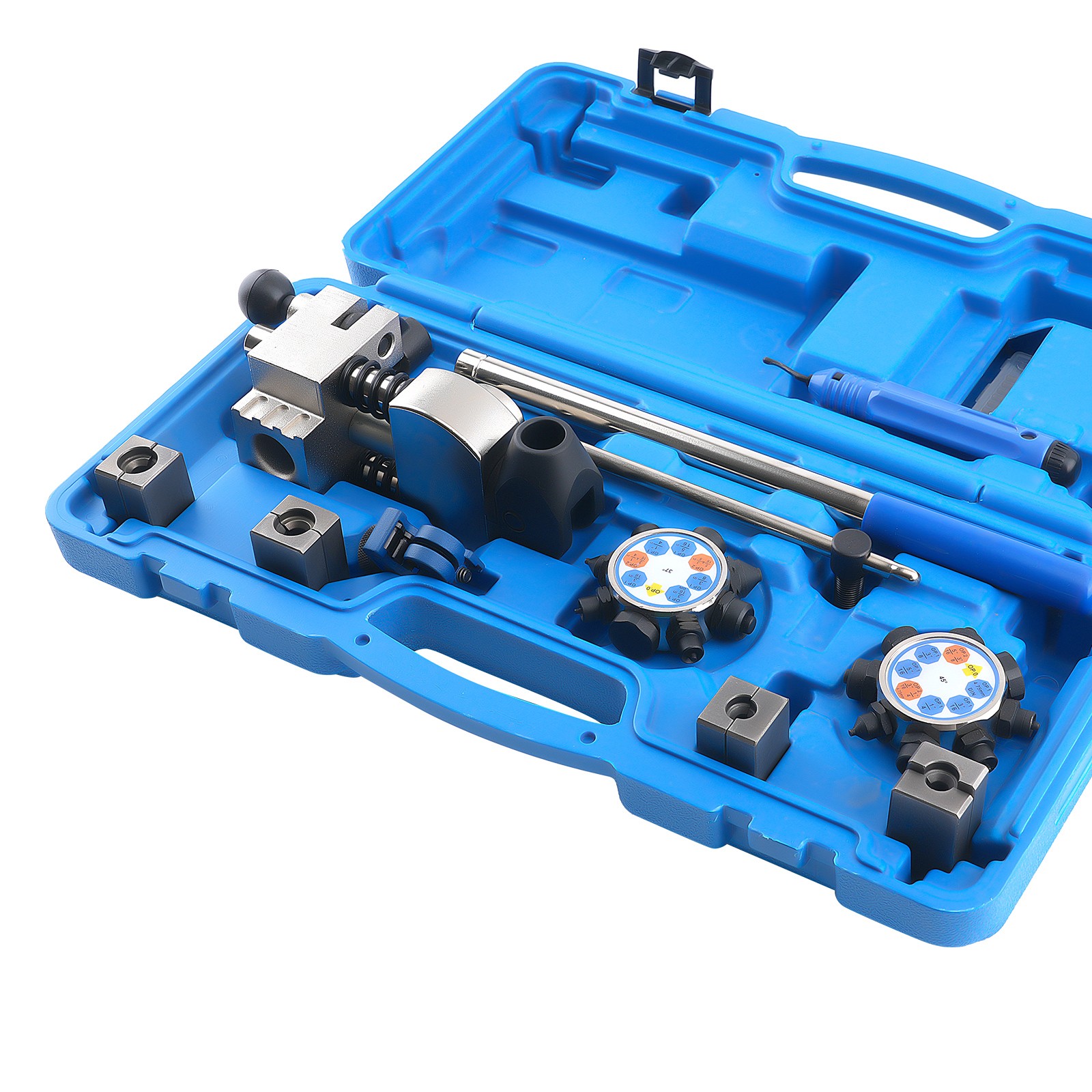 37° 45° Brake Flaring Kit Double Flare Tool 3/16-3/8″ Steel Dies Set