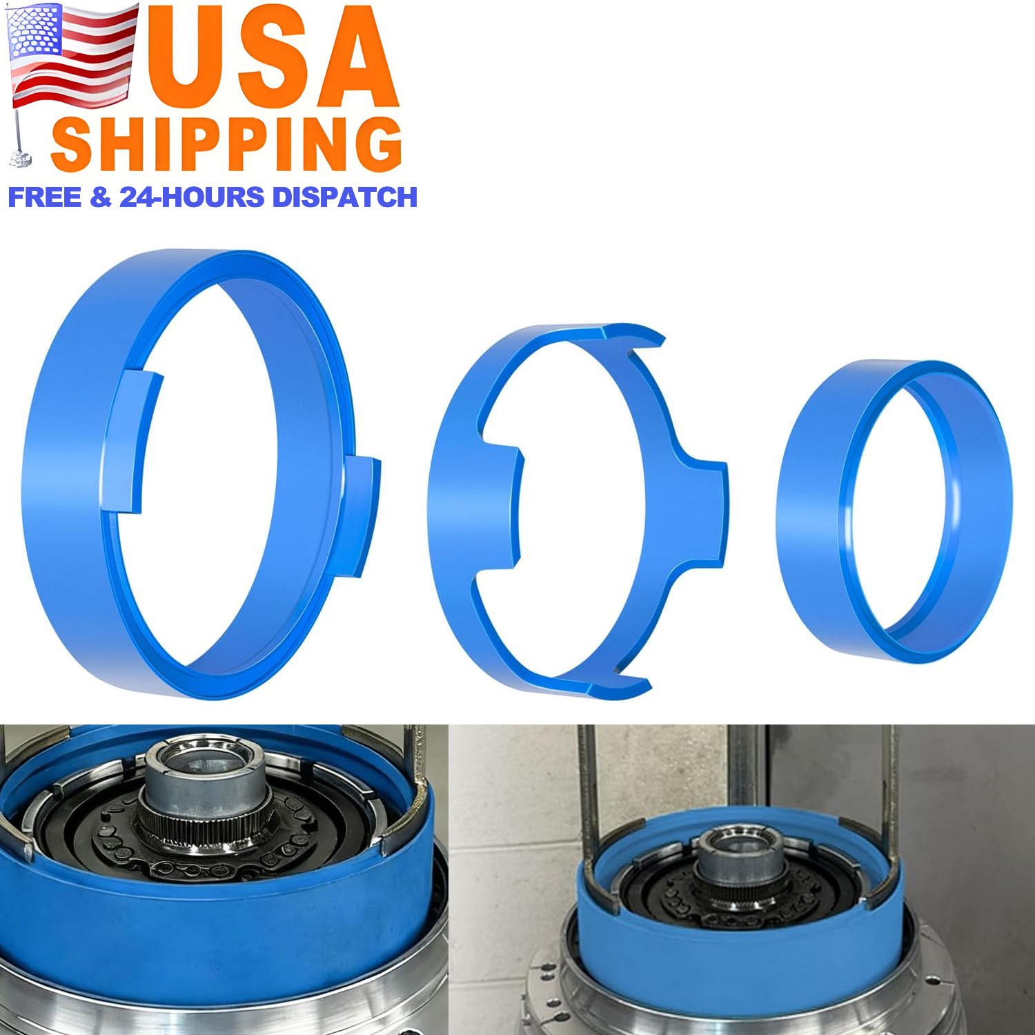 For Ford 10R80 GM 10L80 Transmission Piston Compressor Tool & Snap Ring Remover