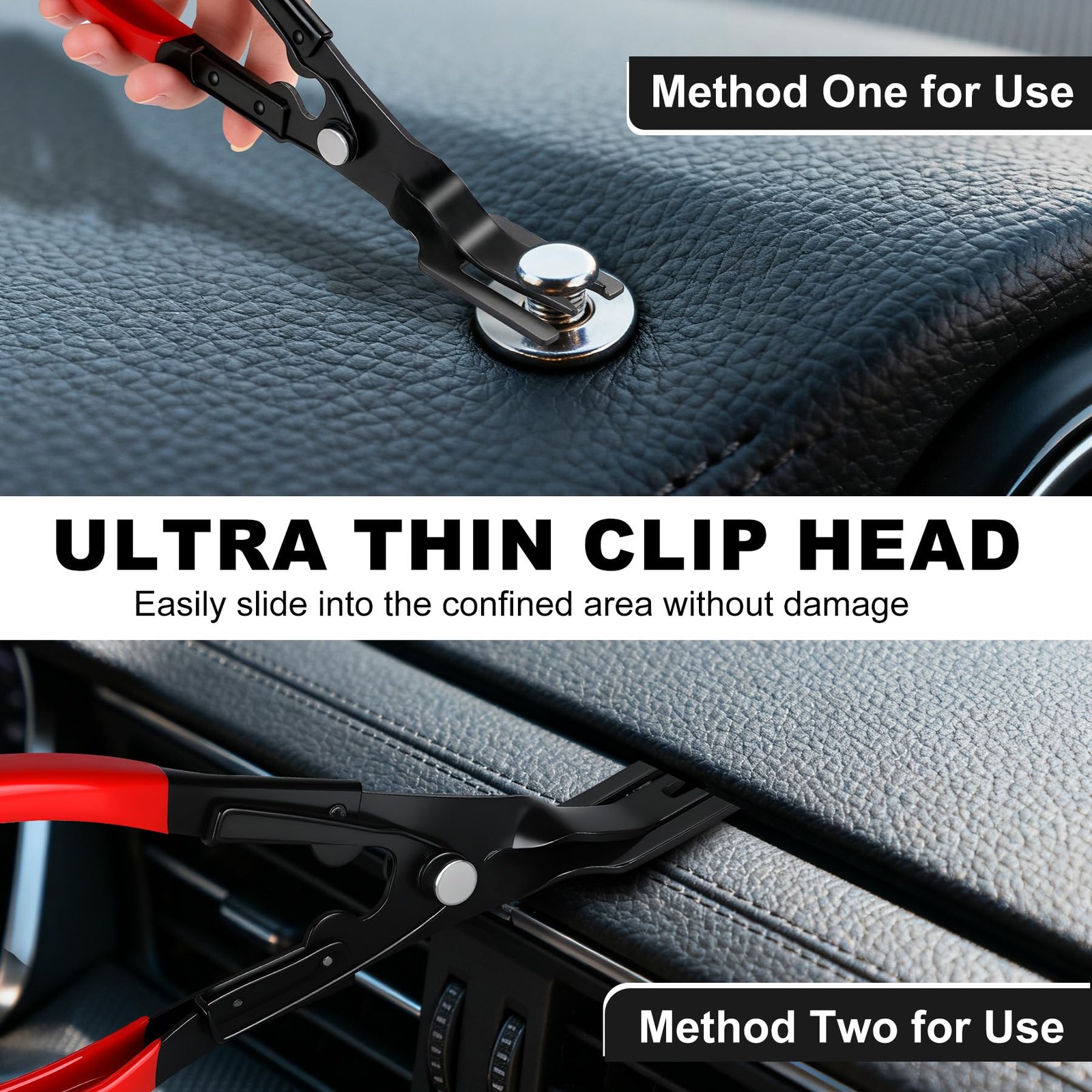 3 PCS Clip Removal Tool,Clip Pliers Fastener Remover,Car Trim Rivet Removal Pry