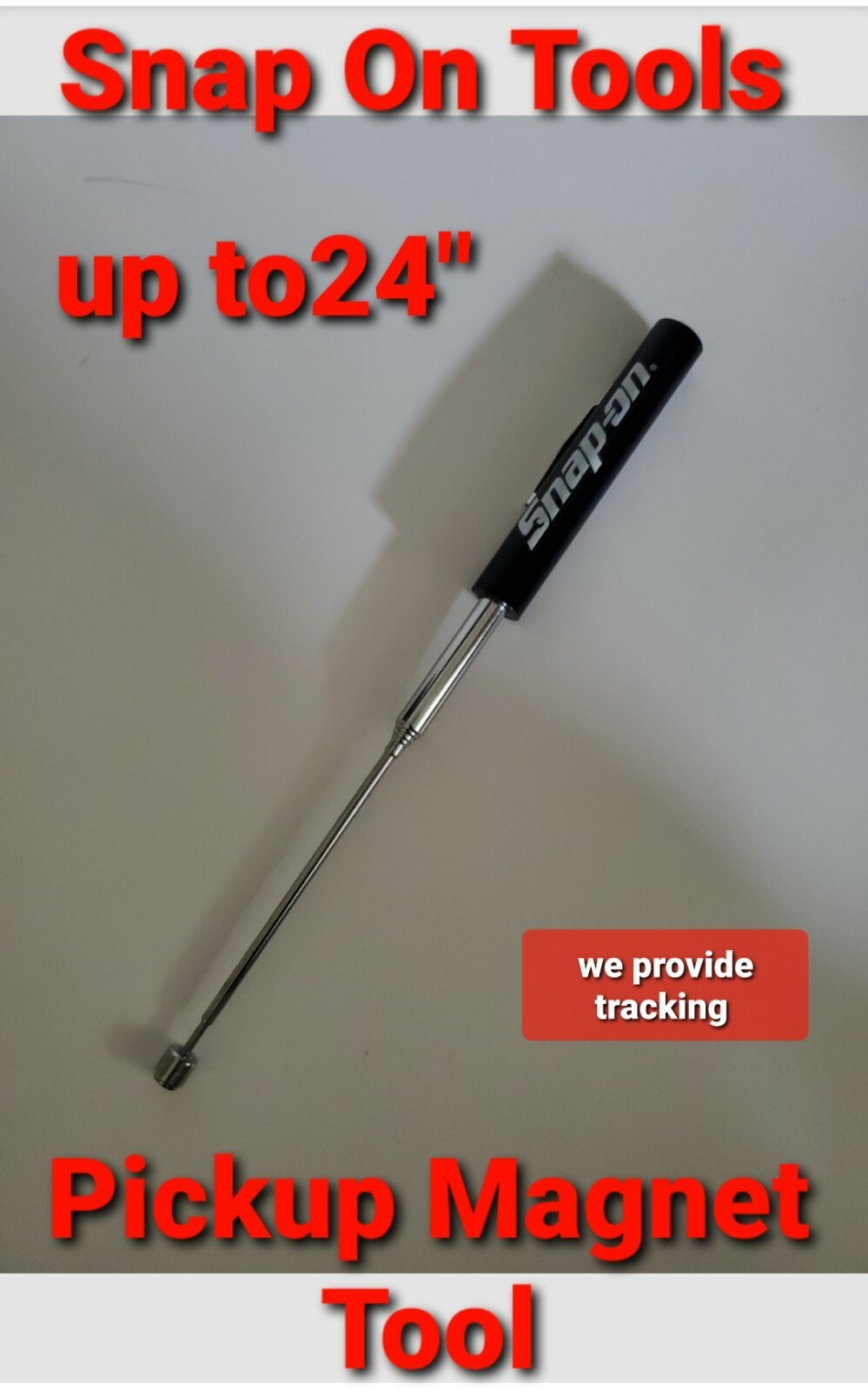 Snap-on Tools MAGNETIC PICK UP TOOL – TELESCOPING UP TO 24″ .BLACK. NEW!!!!!!!!!