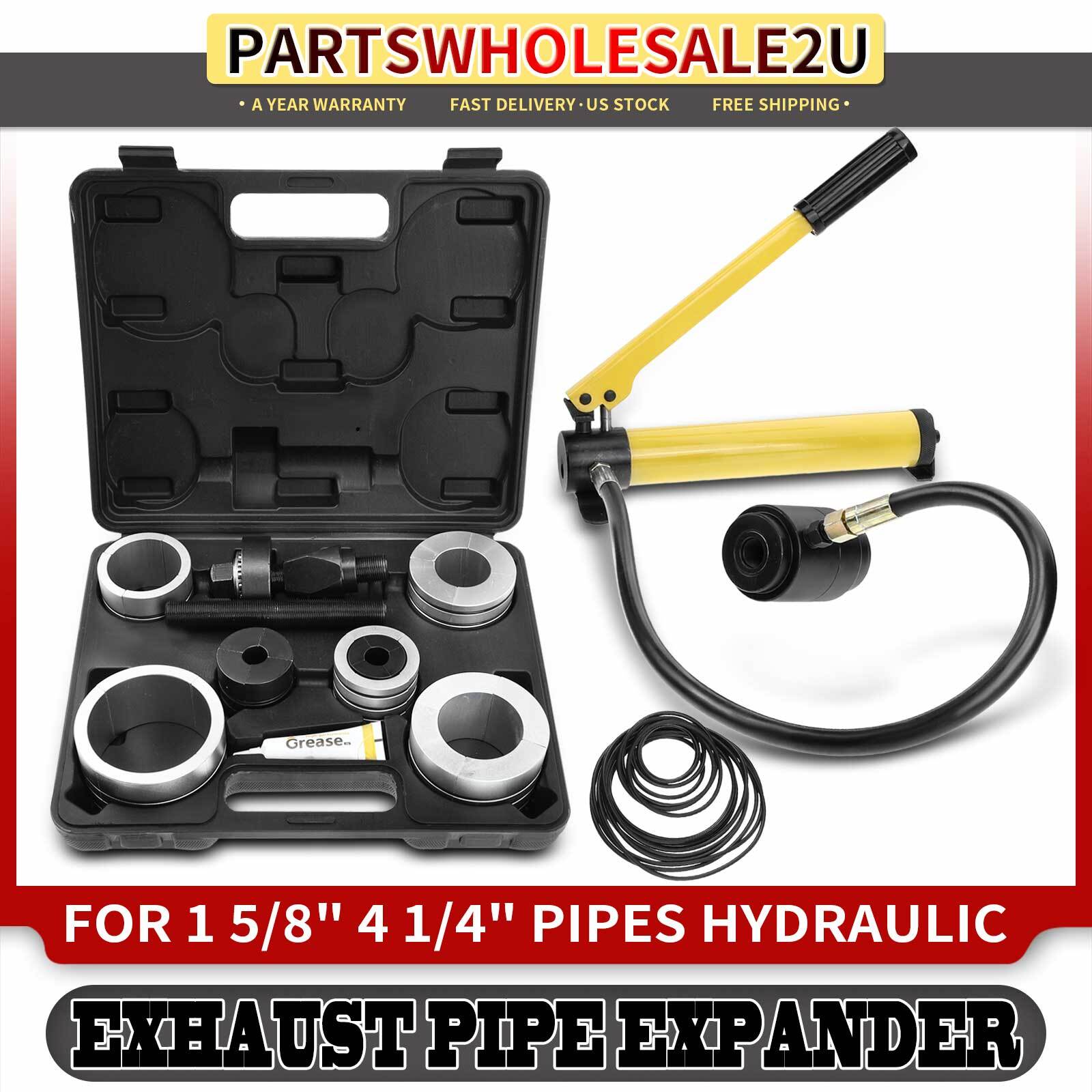 1x Hydraulic Exhaust Pipe Stretcher Expander Kit w/ Collets 1-5/8 in to 4-1/4in