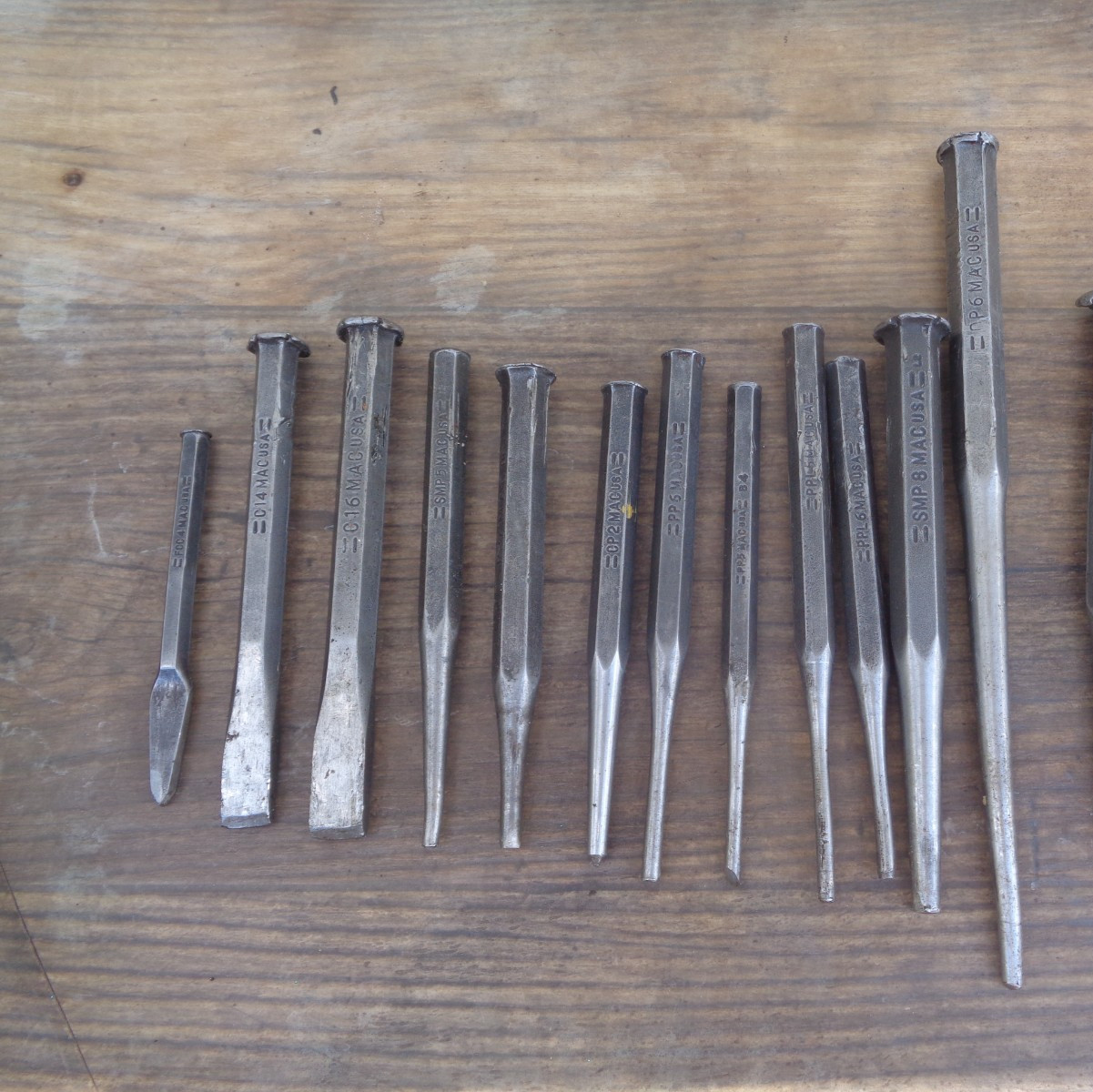 MAC Tools Punch & Chisel Lot – 12 pcs