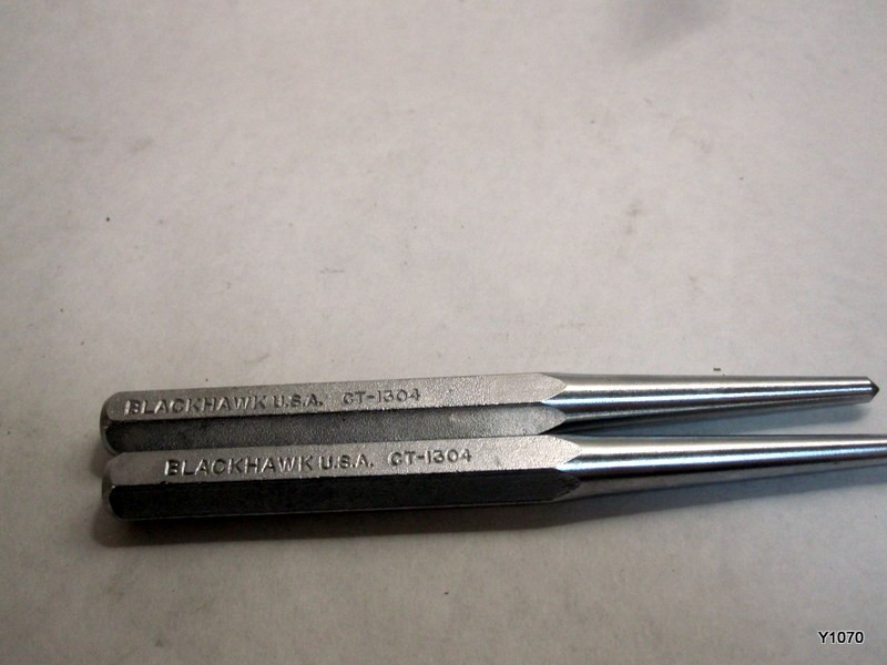 Blackhawk Starter Punch Model CT 1304 set of 2 3/16 X 7/16 X 5