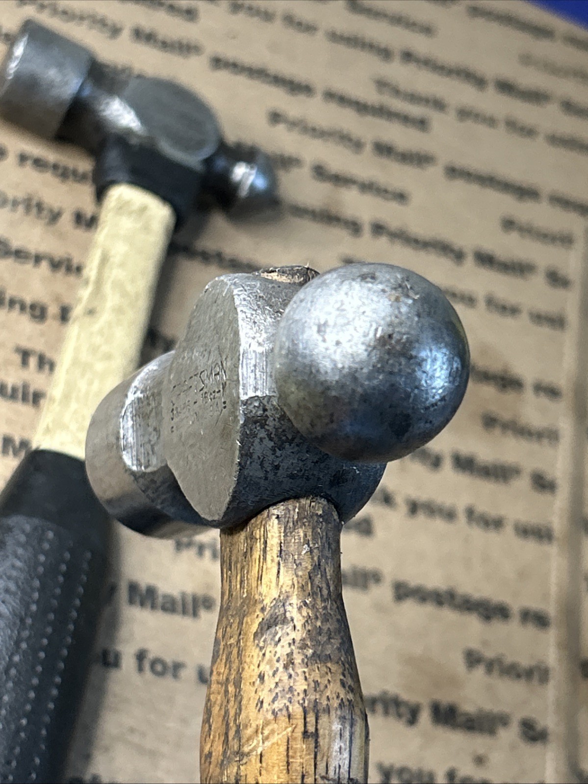 Vintage Craftsman 38465 16 oz. & 8 Oz. Ball Peen Hammers Made USA