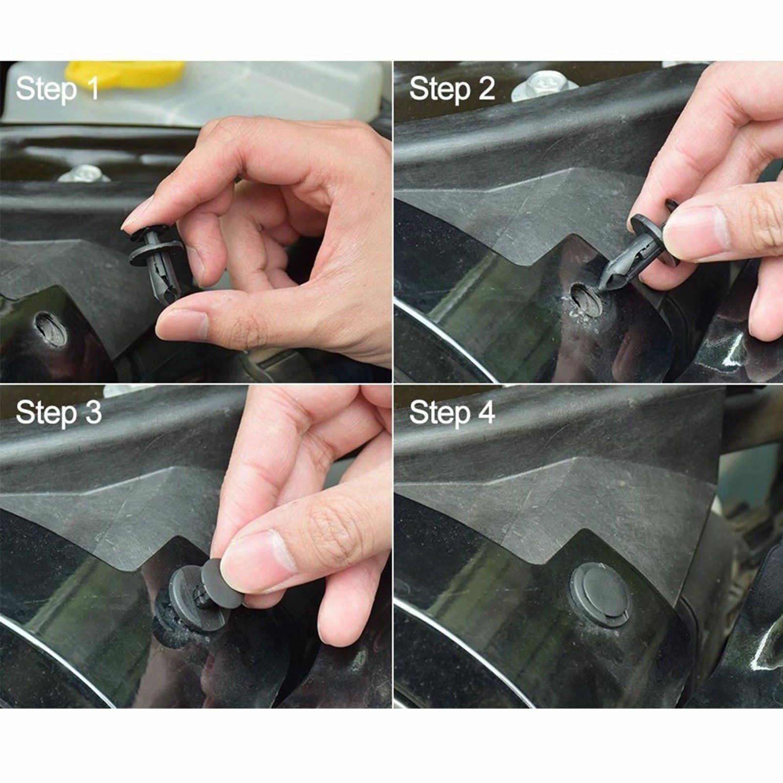 40Pack Car Push Retainer Pin Body Bumper Rivet Trim Moulding Clips Parts Kits US
