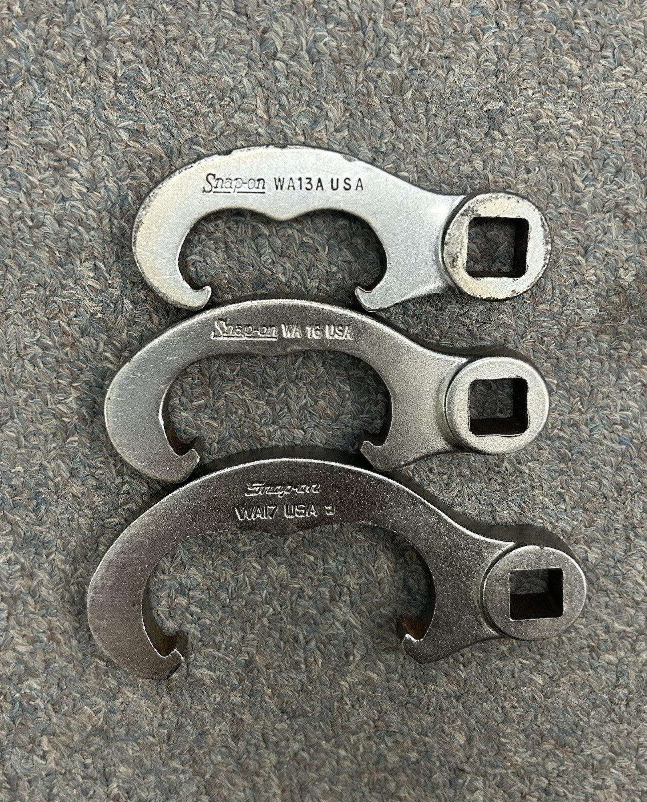 Snap-On WA 3pc Tie Rod Adjustment Tools – USA – WA17, WA13A, WA16