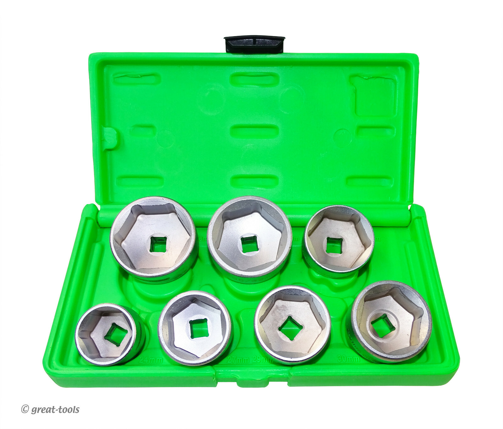 OIL FILTER REMOVAL SOCKET SET – automotive oil canister cartridge cap sockets