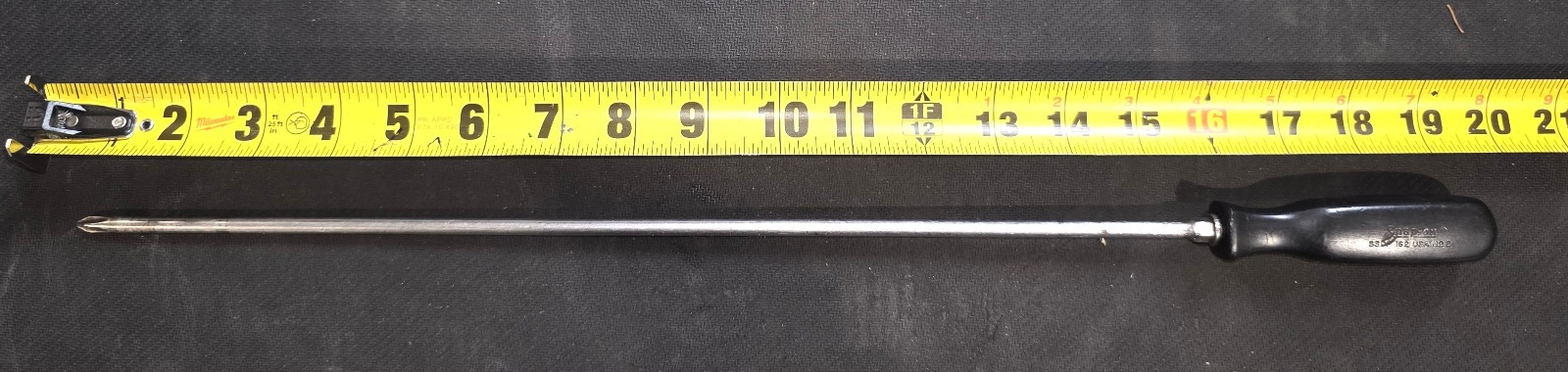 SNAP ON SSDP162 #2 PHILLIPS BLACK HANDLE 16″ LONG SHAFT 20″ SCREWDRIVER USA