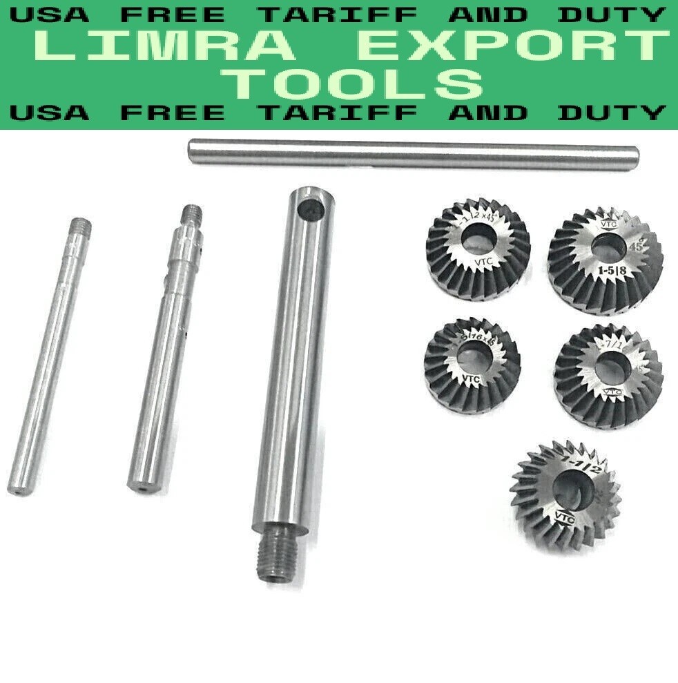 Valve Seat And Face Cutter Set Of 5 Pieces In Metal Box -Carbon Steel AUTOMOTIVE