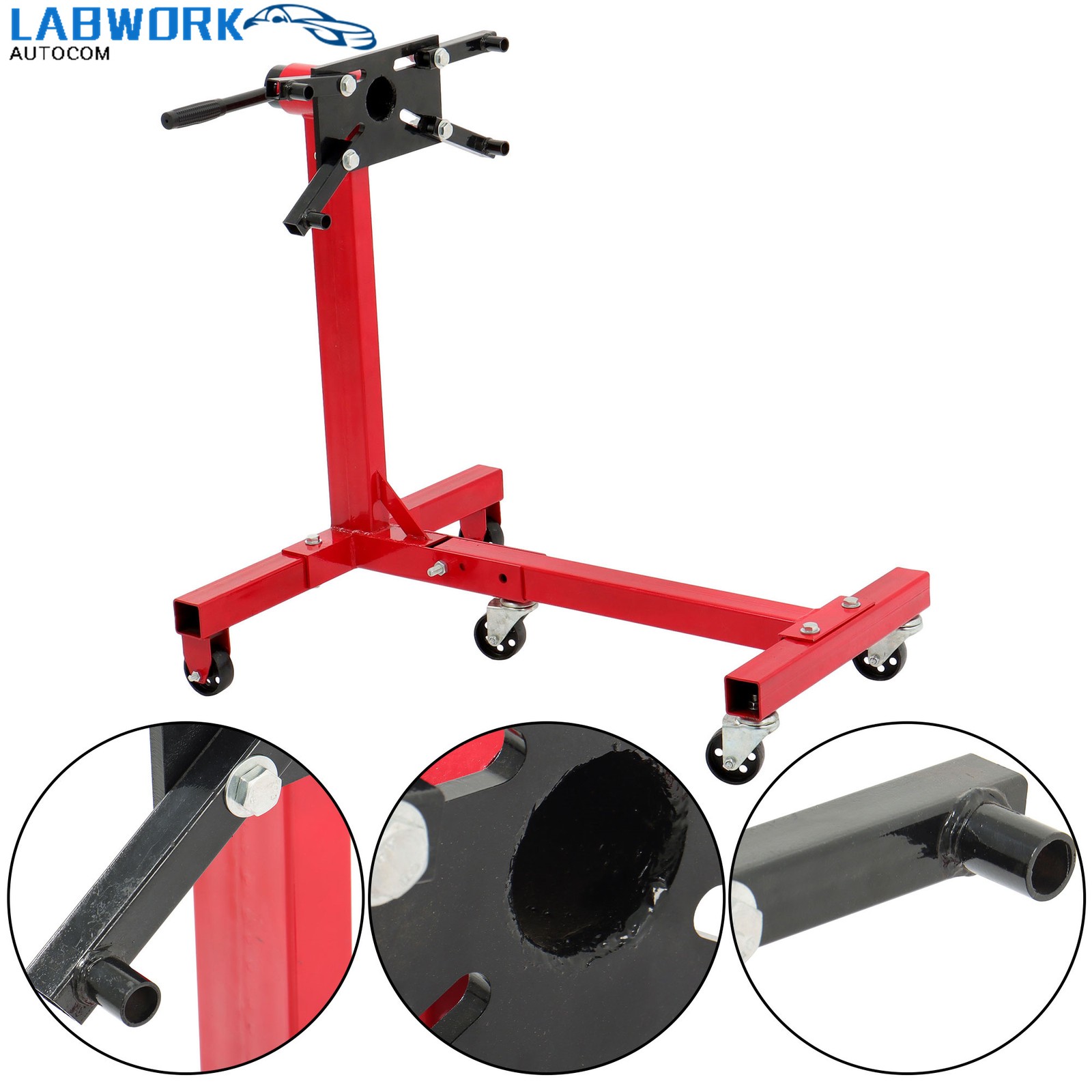 3/4 Ton Heavy-duty Engine Block Hoist Folding Engine Stand 1500LBS Capacity