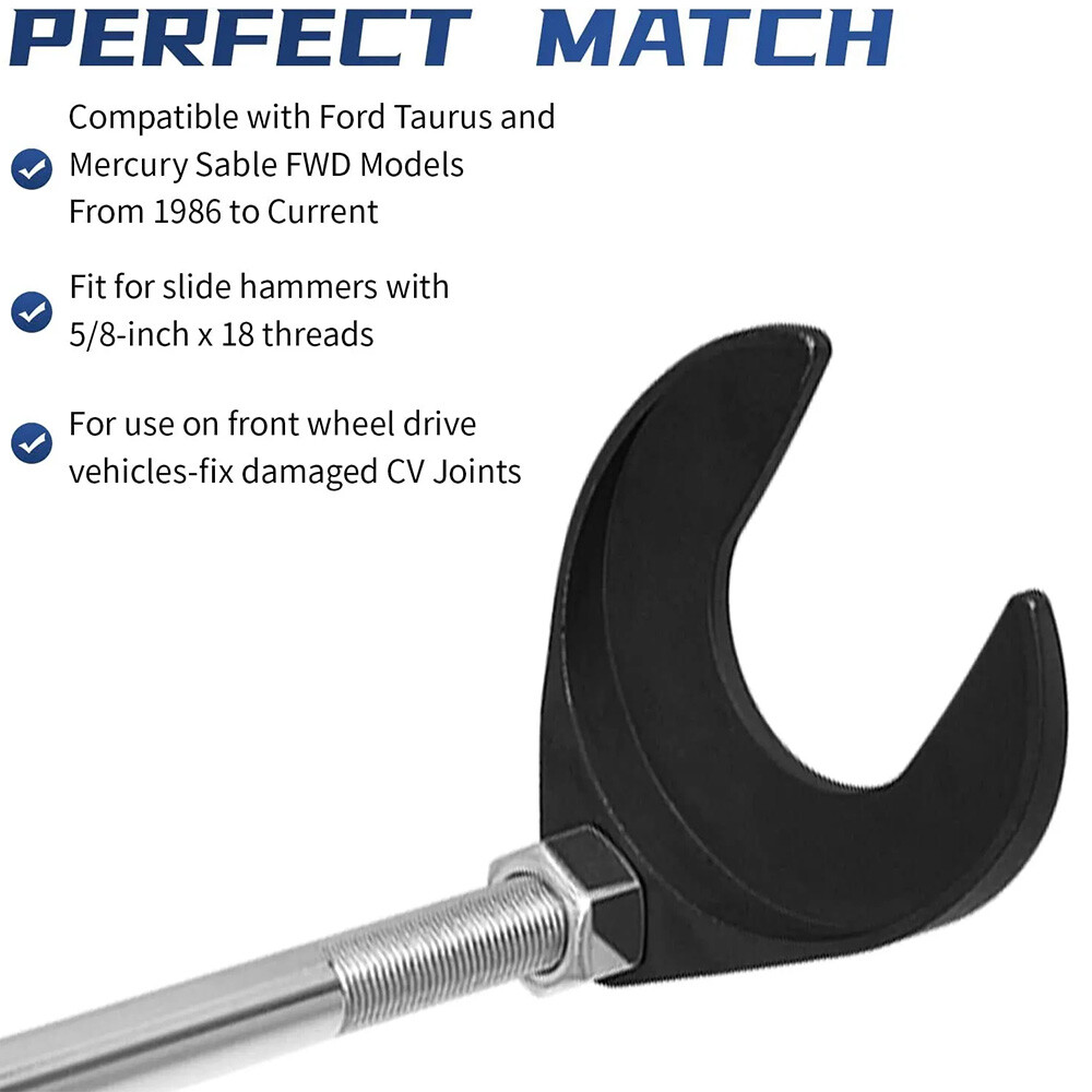 CV Joint Puller Slide Hammer Adapter Front Wheel Drive Axle Tool -1040