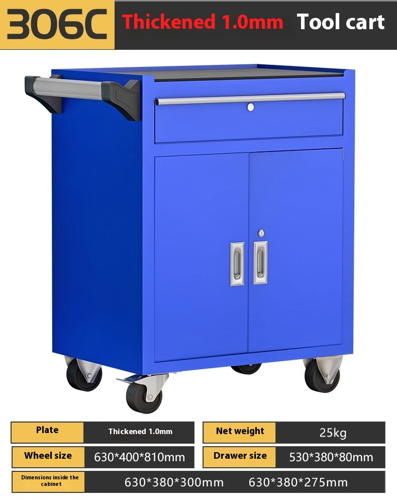 Multifunctional Auto Repair Cart Mobile Thickened Drawer Tool Cabinet