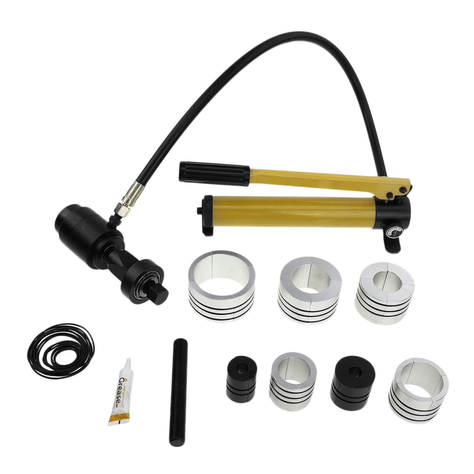 1x Hydraulic Exhaust Pipe Stretcher Expander Kit w/ Collets 1-5/8 in to 4-1/4in
