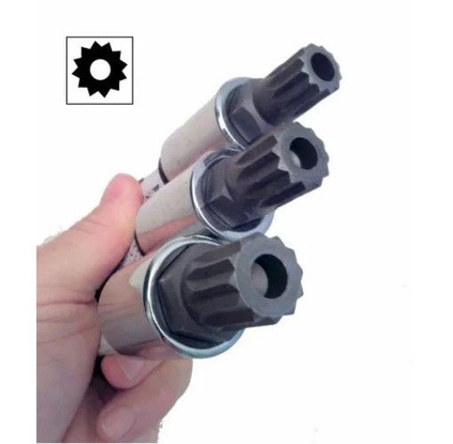 Heavy Duty XZN Socket Set with 1/2 inch drive M14, M16 & M18