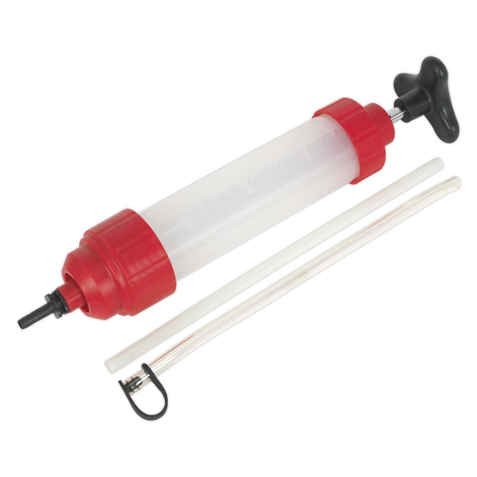 Sealey Oil Inspection Syringe 350ml Translucent Body