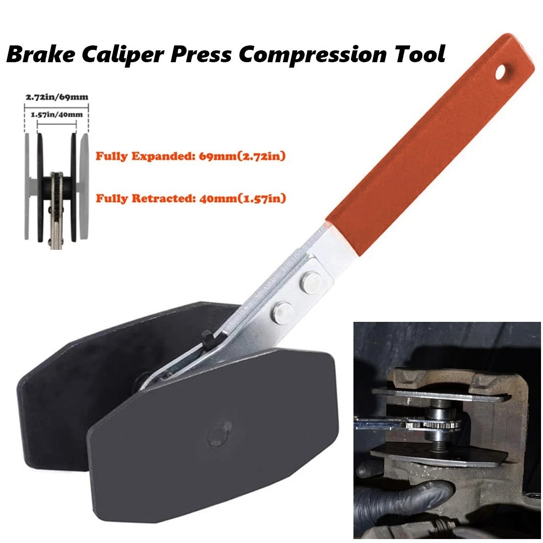 Piston Spreader Pad 360° Swing Wrench Expander Brake Caliper Compression Tools