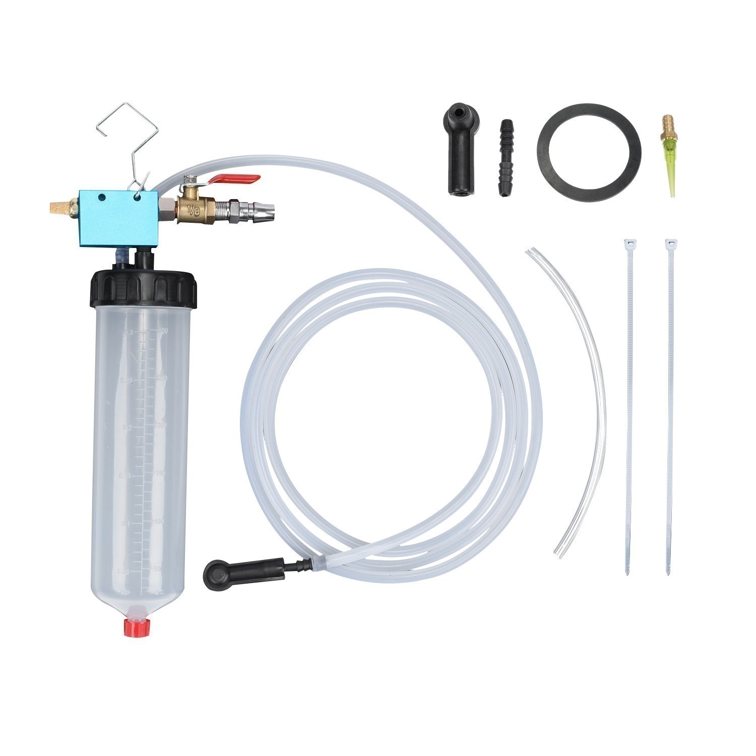 Brake Bleeder Kit 300ml Fluid Extractor Vacuum Pump for Car Clutch Oil Change