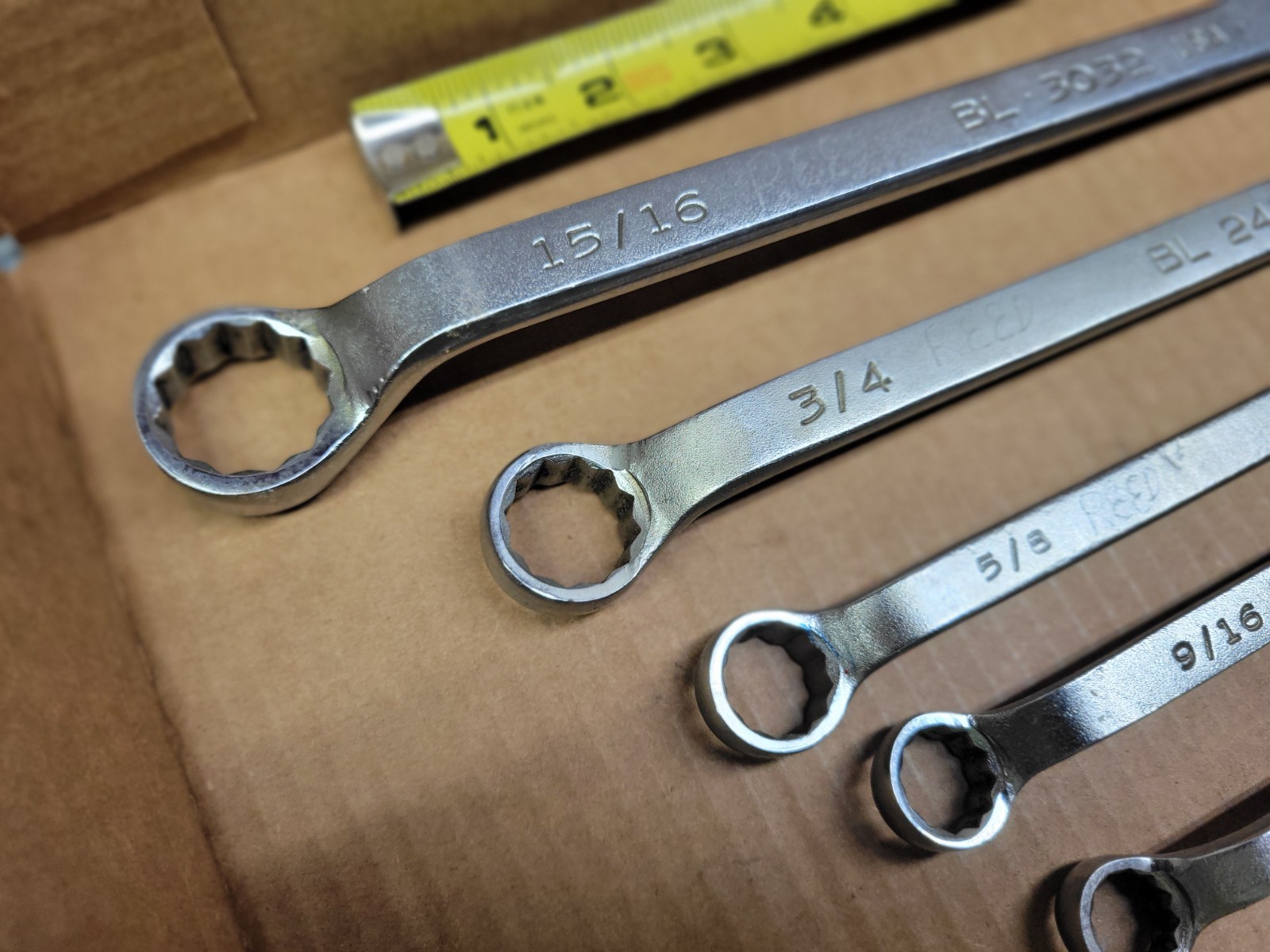 Mac Tools USA 7-Piece SAE Offset Double Box Set / Lot BL Series 3/8 – 1″