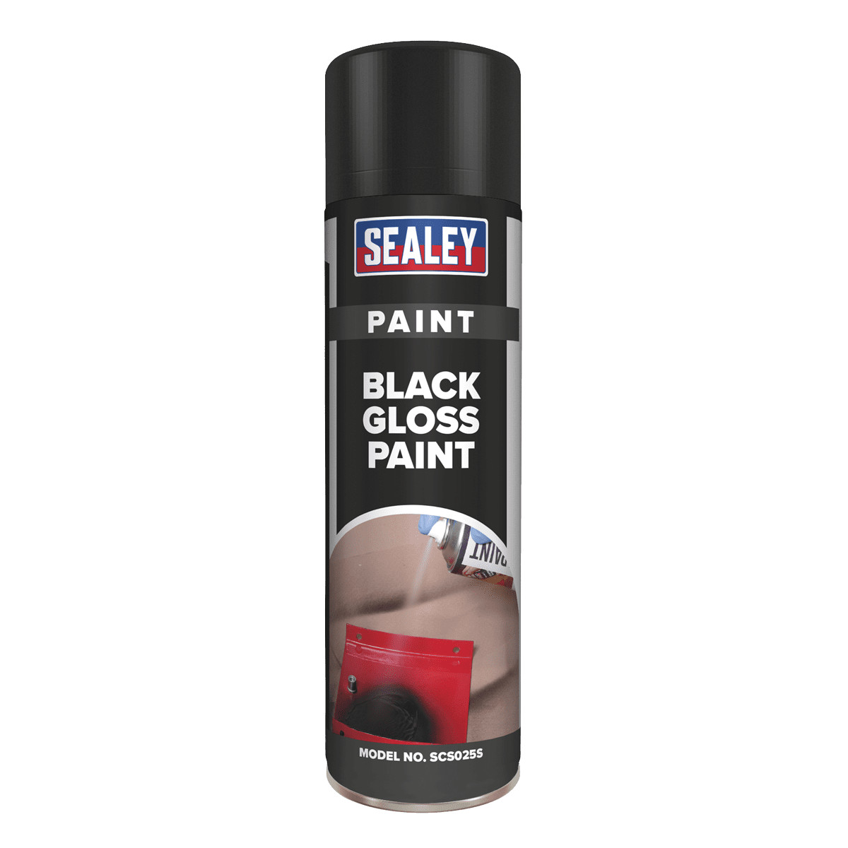 Sealey SCS025S Black Gloss Paint 500ml