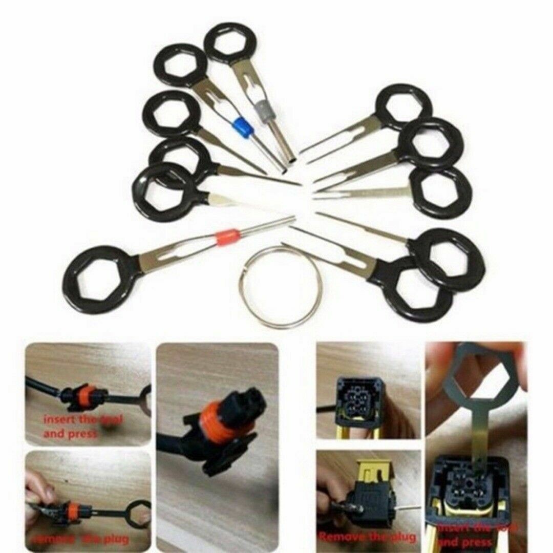 26Pcs/Set Pin Ejector Wire Kit Extractor Auto Terminal Removal Connector Tool
