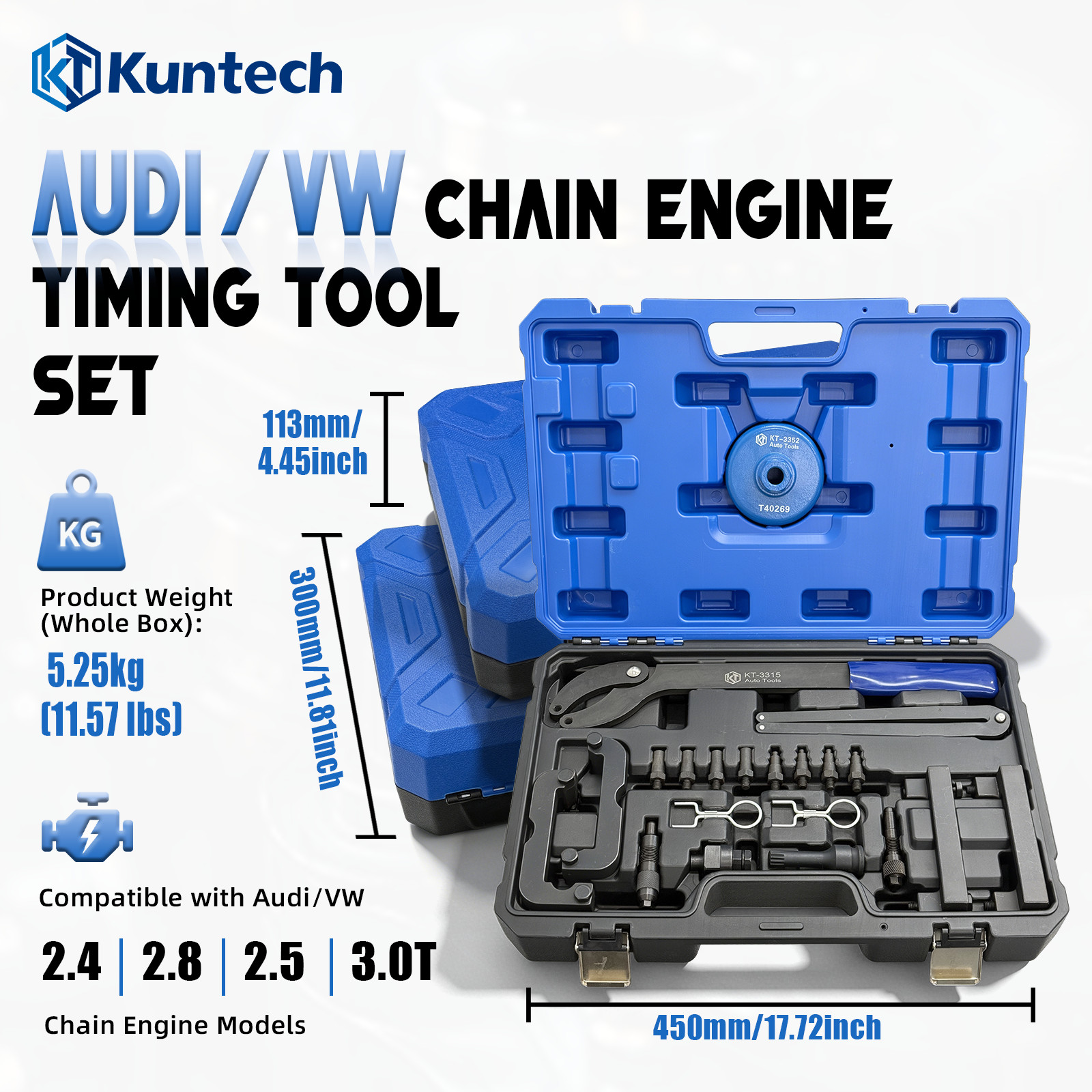 Engine Camshaft Alignment Timing Tool Kit for VW Audi A4 A6 A8 Q5 Q7 R8 2.0-5.2L