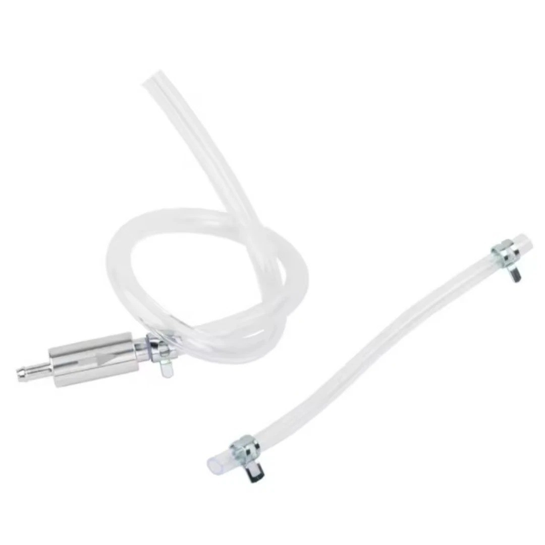 Brake Bleeder Hose, One Way Check Valve Tube Bleeding Tool Kit Silver US