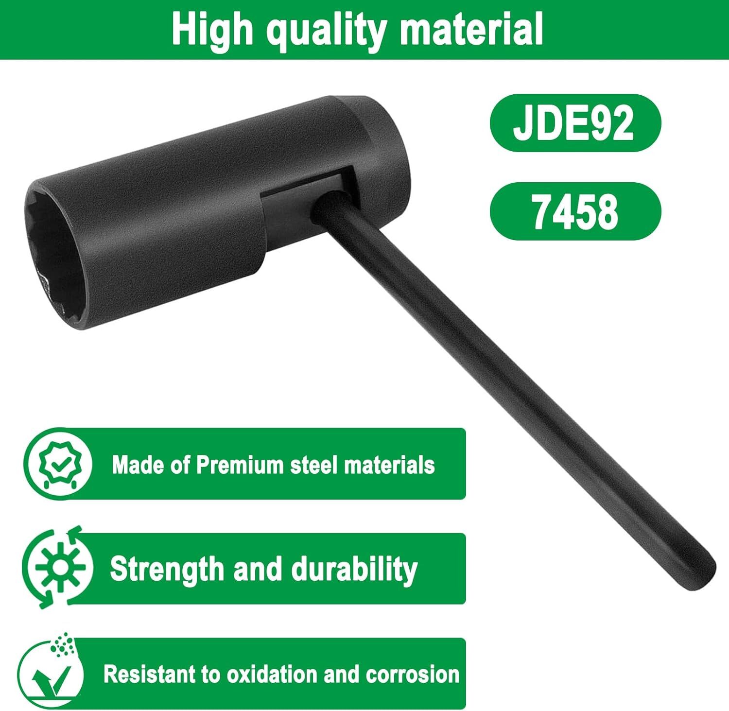 JDE92 Injector Socket Tool w/21mm Injector Nozzle Socket for John -Deere Engines