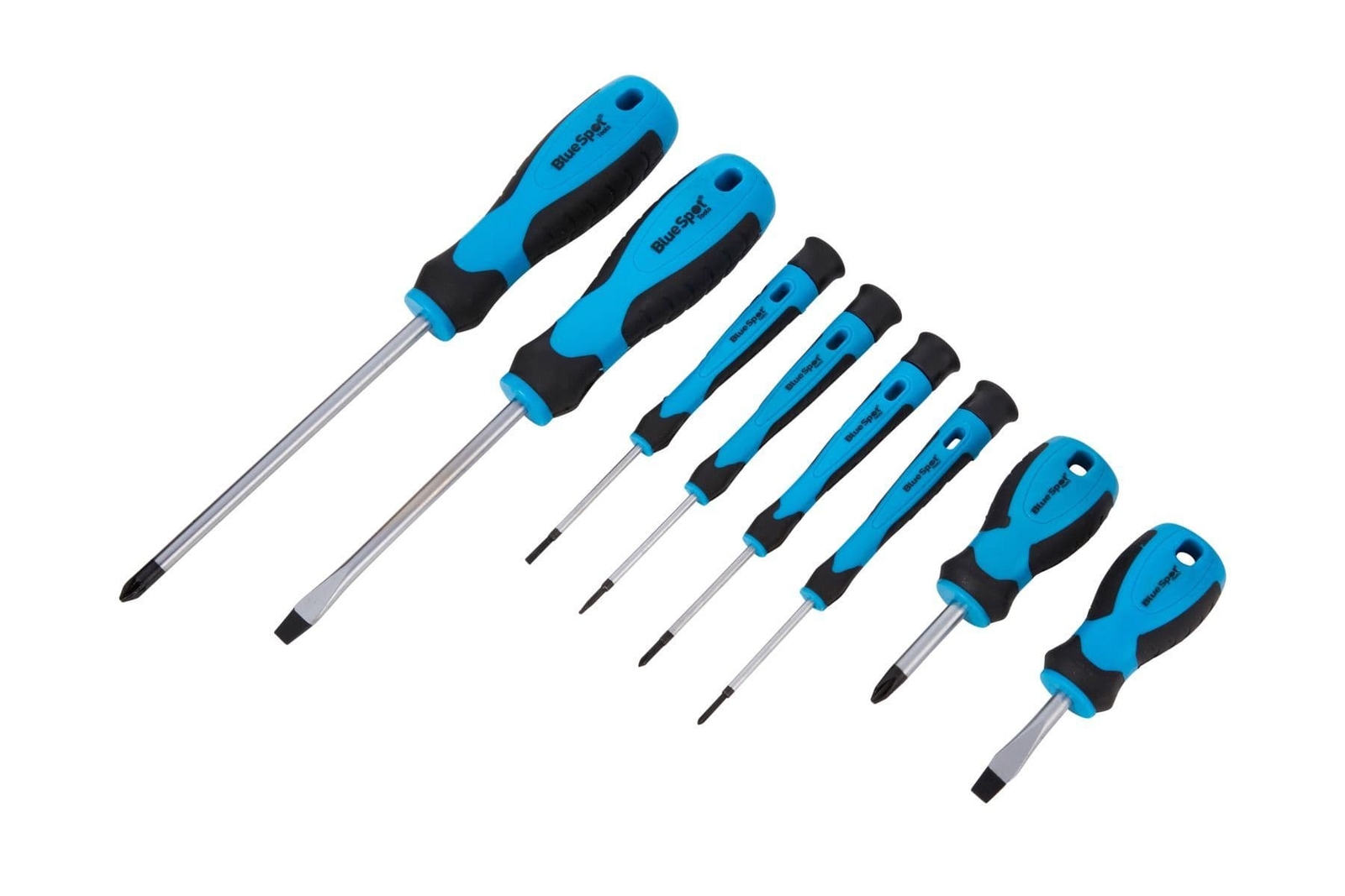 Blue Spot 12072 Soft Grip Screwdriver Set 8 Piece