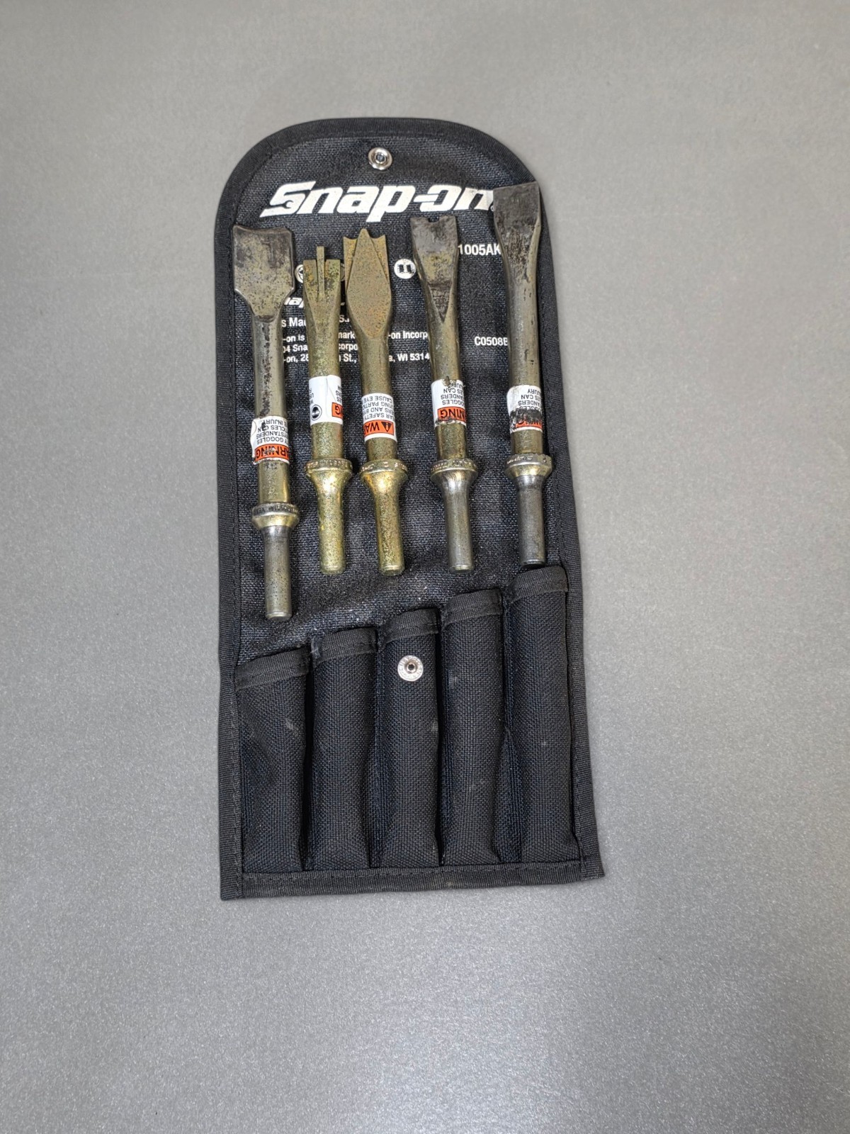 Snap On 5 PC Air Chisel Set PHG1005AK