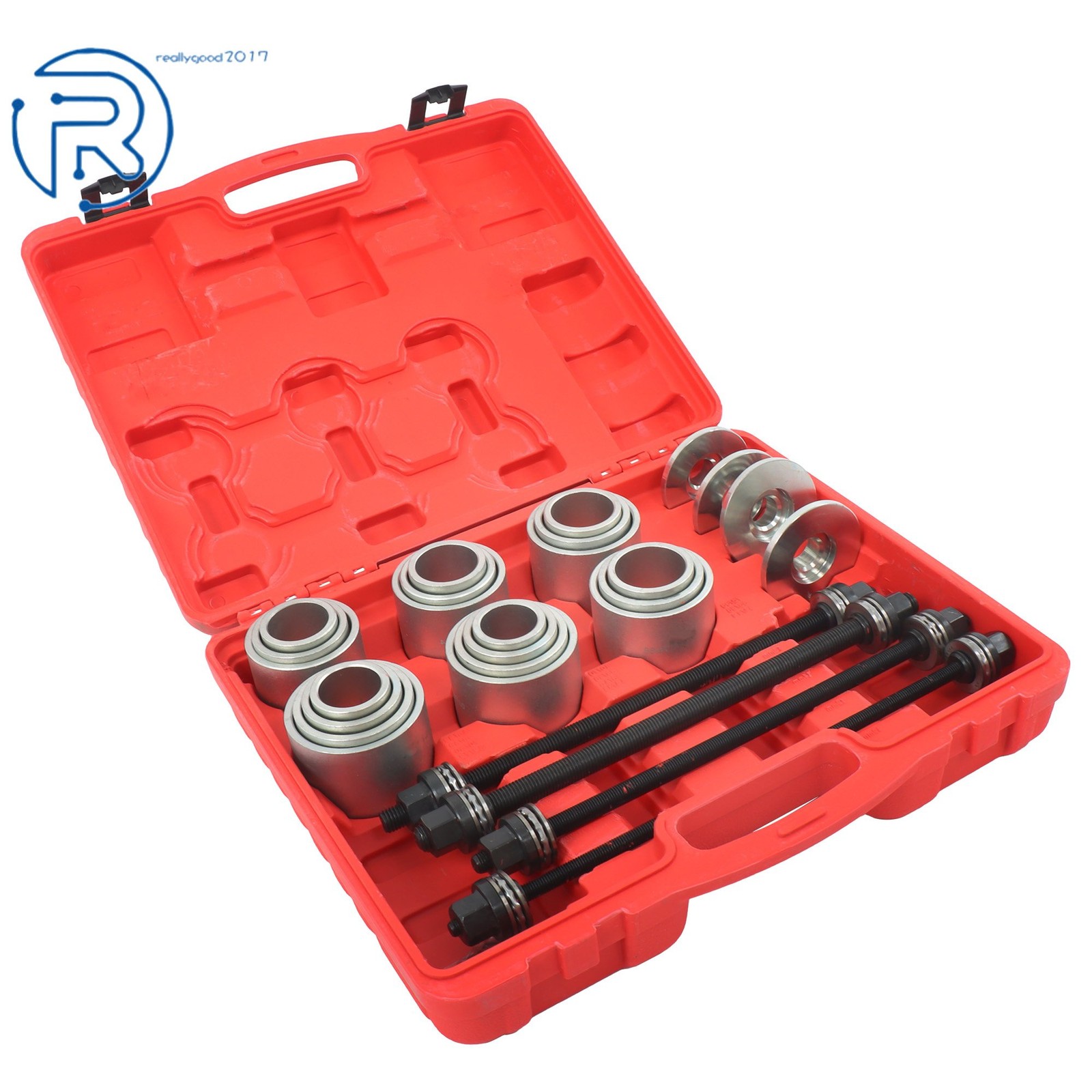 28PCS Universal Compression and Tension Sleeve Set Bearing Disassembly Tool Kit