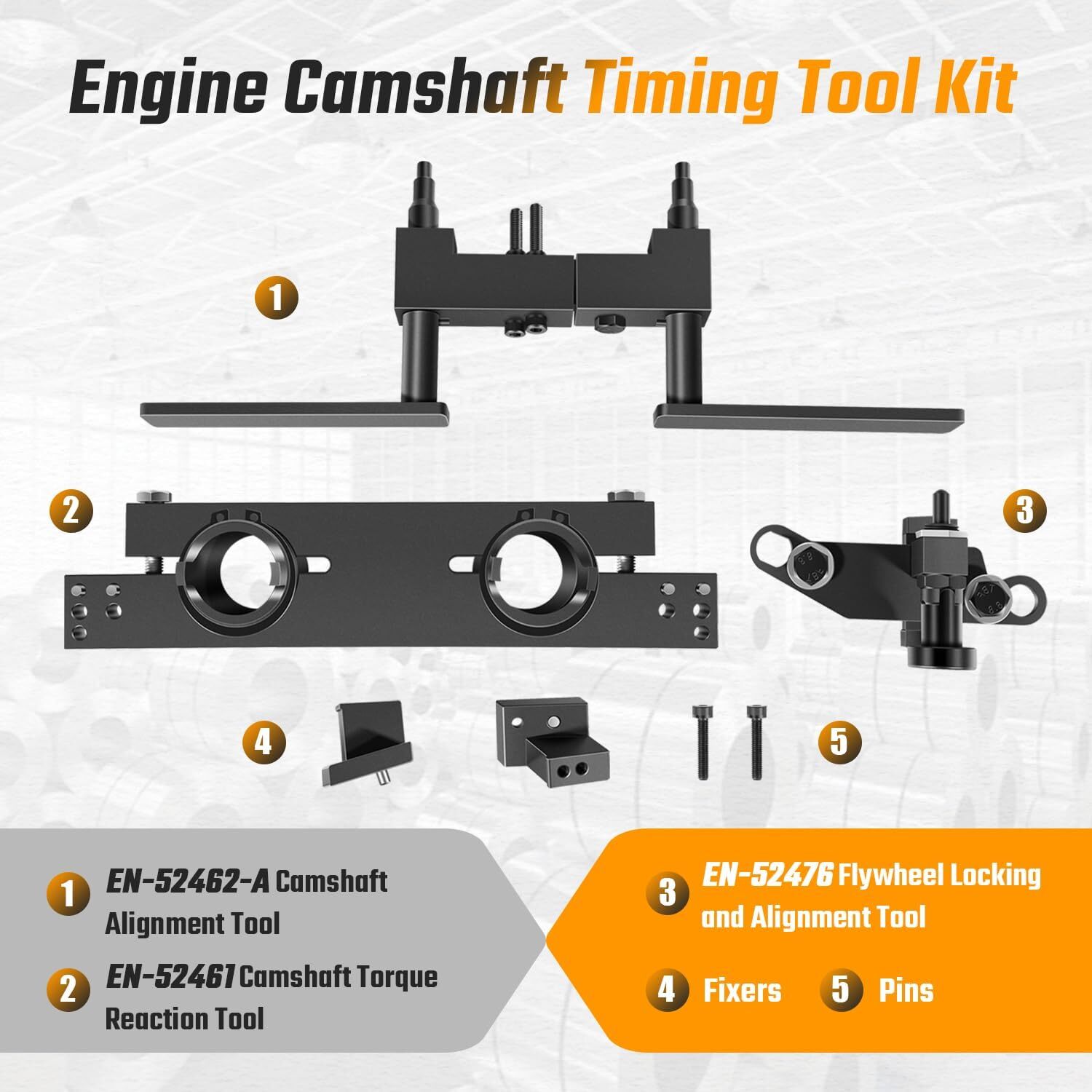 EN-52461 Engine Camshaft Timing Tool Kit Fit for Buick Angkewei Envision 2.0 LSY