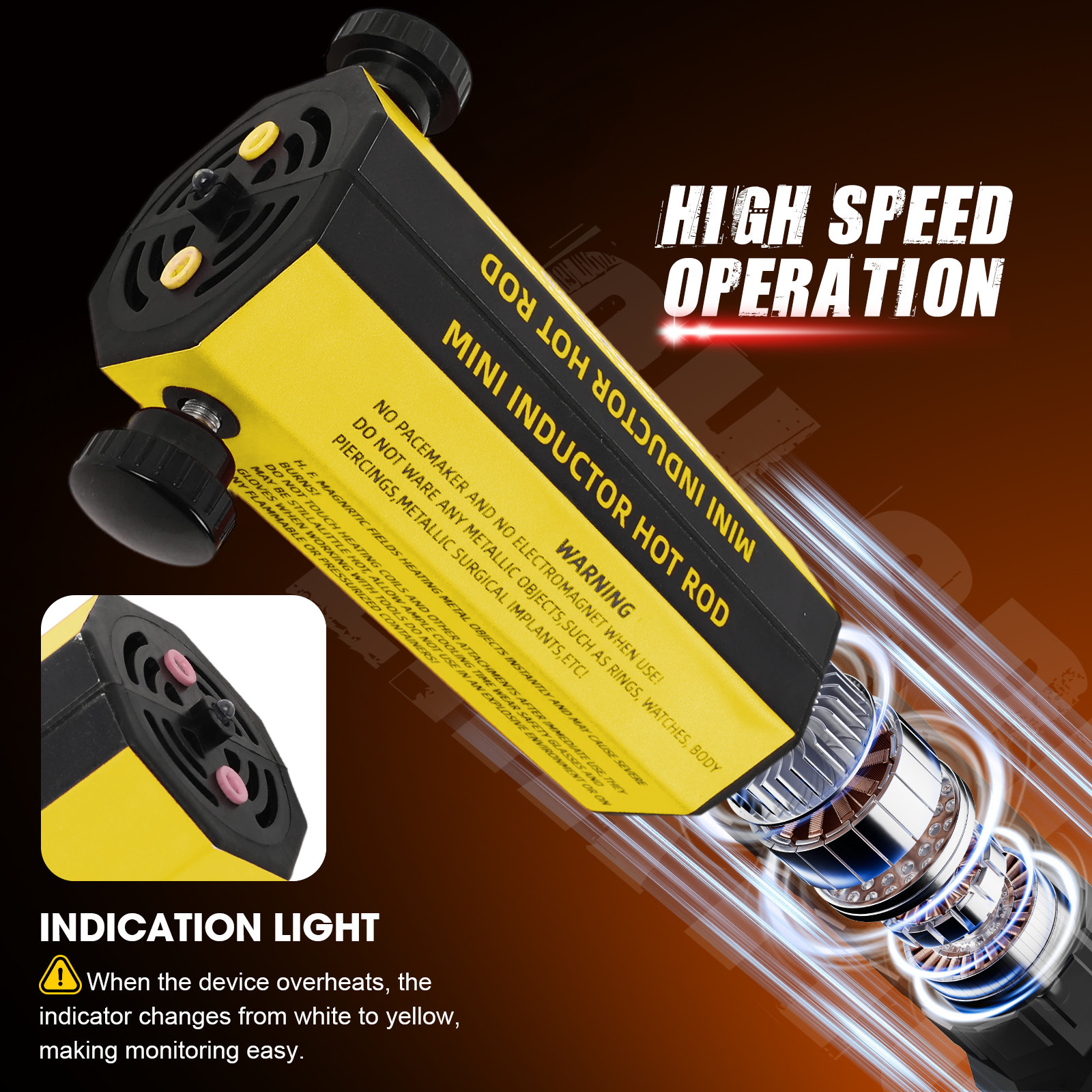 Magnetic Induction Heater Kit, 1200W 110V Flameless Heat Induction Tool, 8 Coils