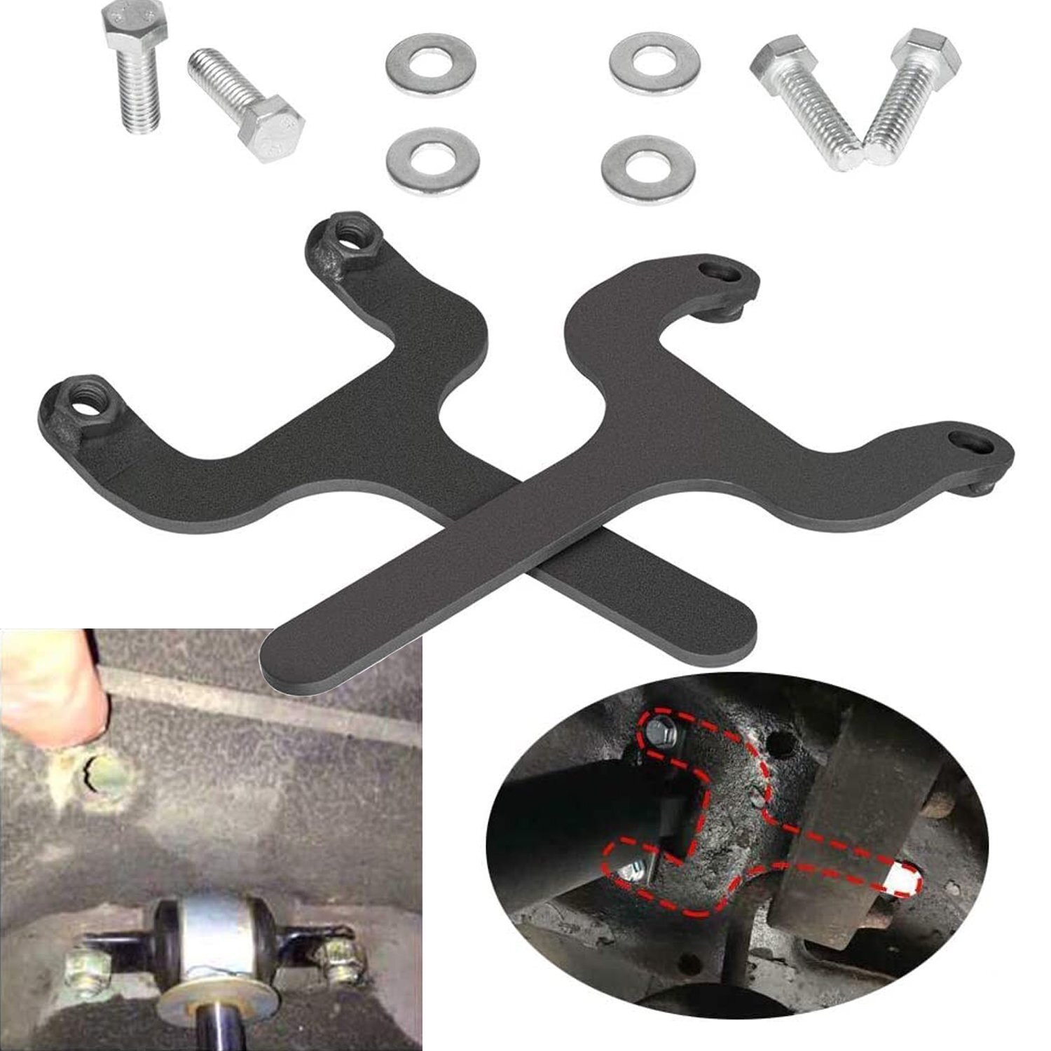 Rear Bar Pin Flag Nut Kits Shock Mounts for 1984-2001 Jeep Cherokee XJ 4WD 2WD