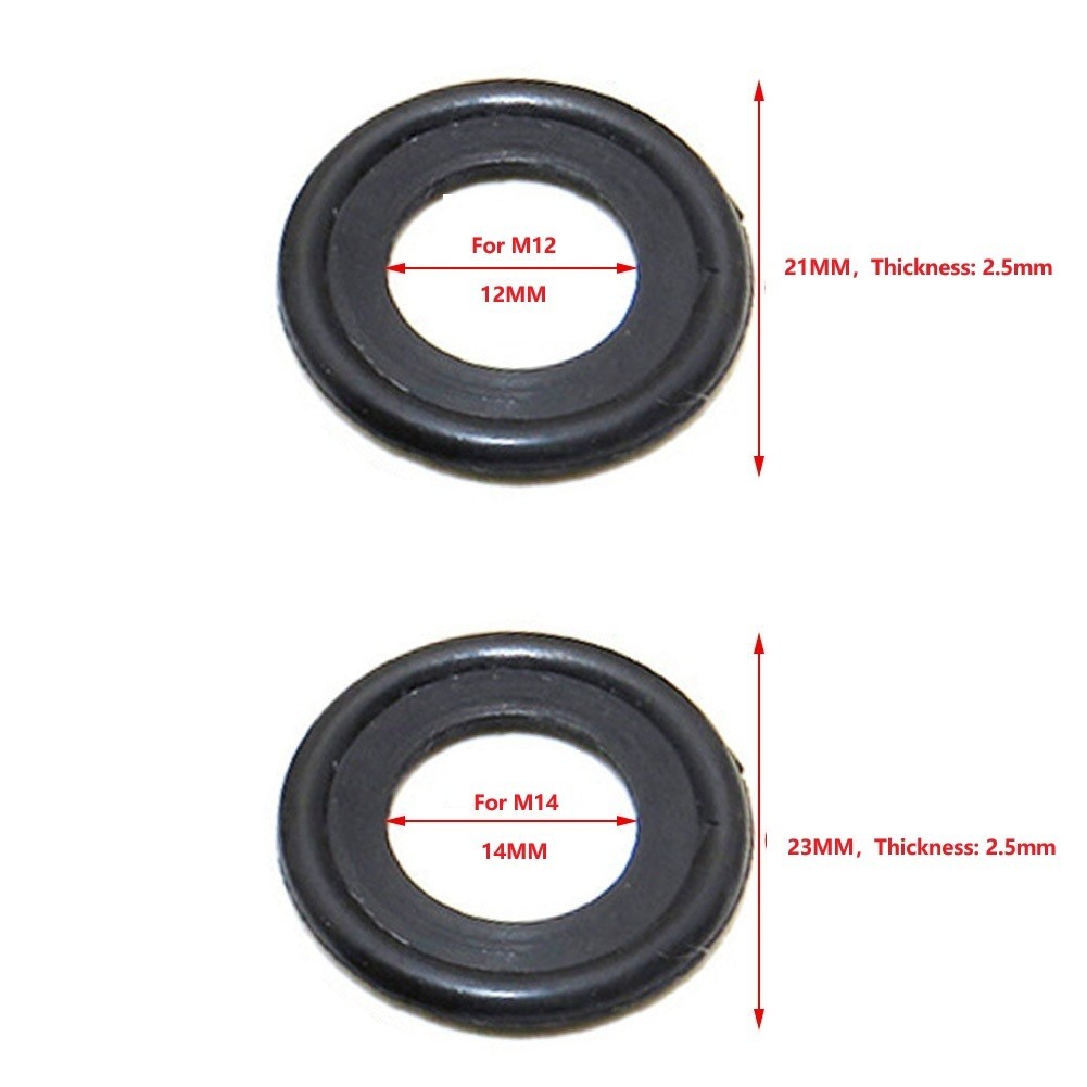 Rubber Sealing Ring Drain Gasket For Oil Changes Elastic Rebound Wear Resistant