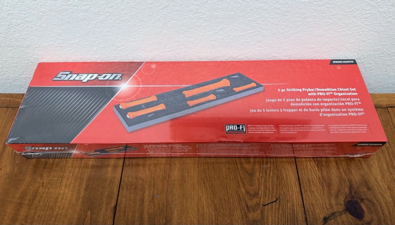 Snap-On Tools Foam Striking Demolition Prybar Chisel Orange Set SPBSDC705DTFO