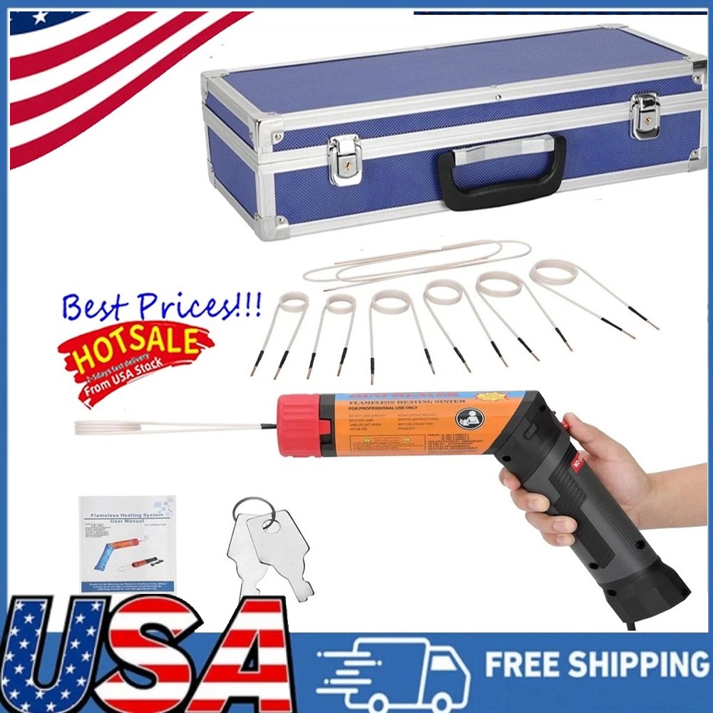 Magnetic Induction Heater Kit with 8 Coils Portable Heat Induction Tool