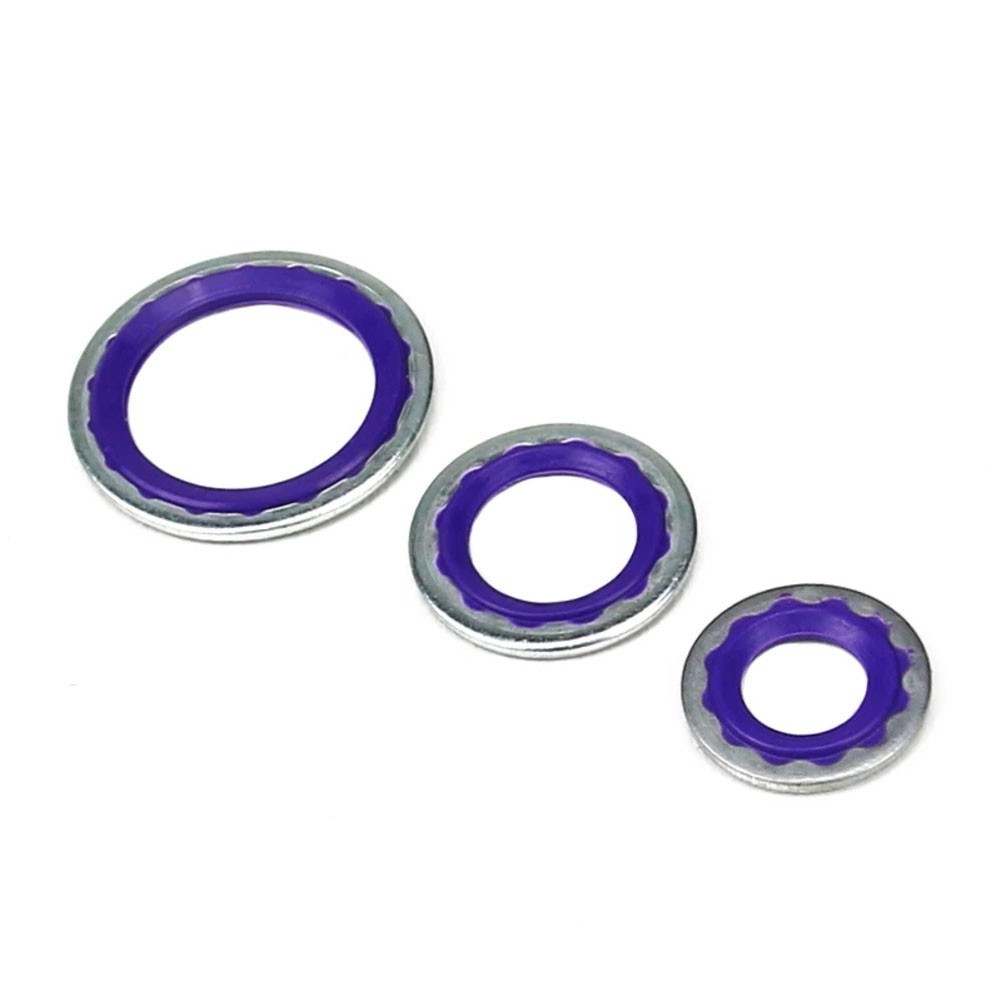 For Air Conditioning Pipe Seals 30PCS Steel Rubber for Mercedes For Bmw