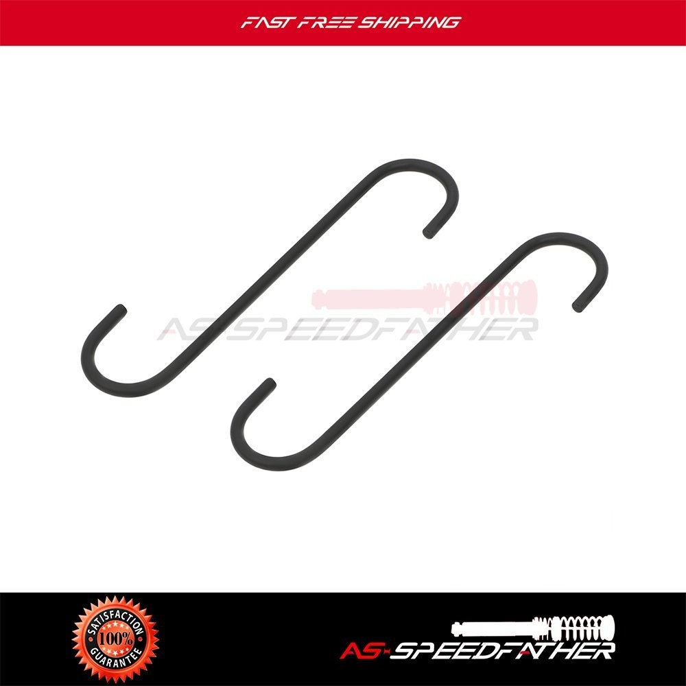 Brake Caliper Hangers – 2 PC Metal 7-3/4″ inch S Hooks 1/4″ Diameter