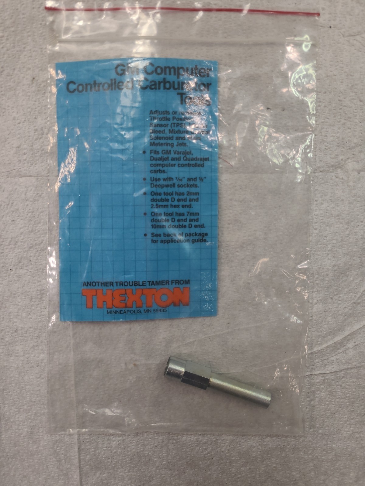 GM Computer Controlled Carburetor Tool- 2mm Double-D Tool/2.5mm Hex Tool- 1 PC