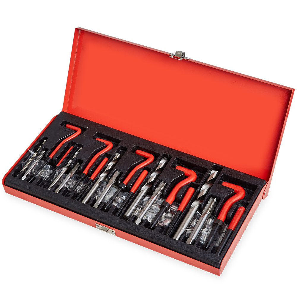 131PCS Helicoil Type Thread Repair Kit Rethread Stripped Metric M5 M6 M8 M10 M12