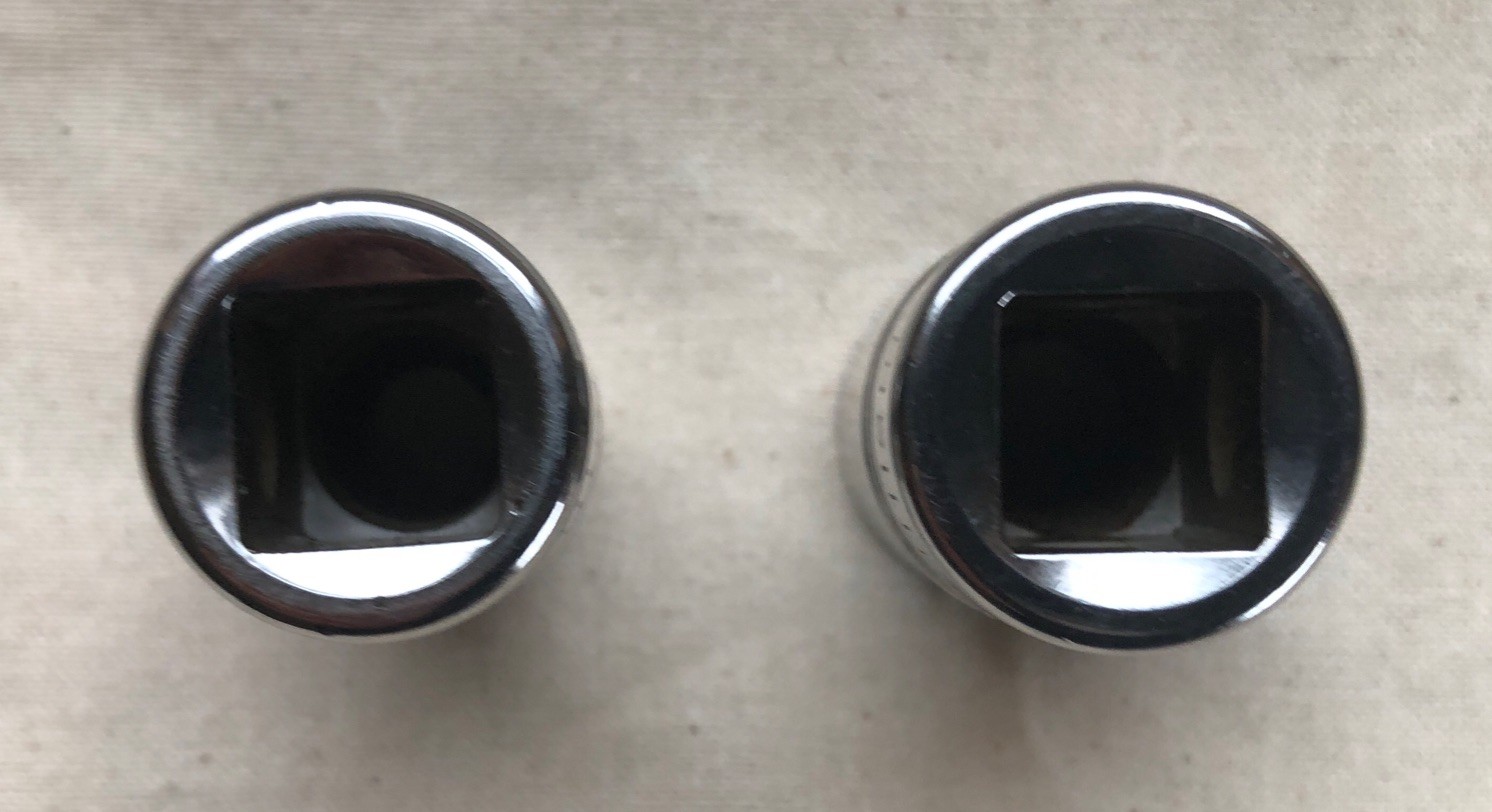 Two Williams U.S.A. 1/2″ Drive 8-Point Double Square Sockets: ST-812 & ST-818