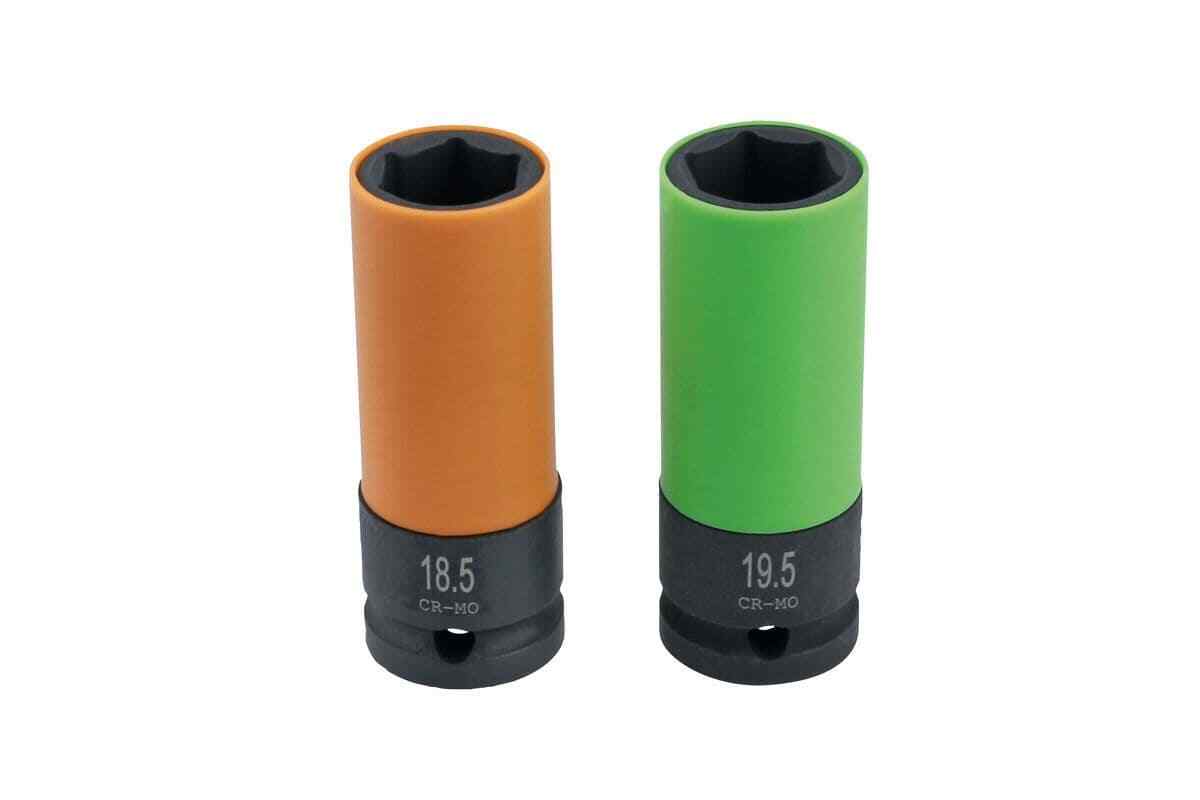 Laser 8618 Wheel Nut Socket Set 18.5 & 19.5mm