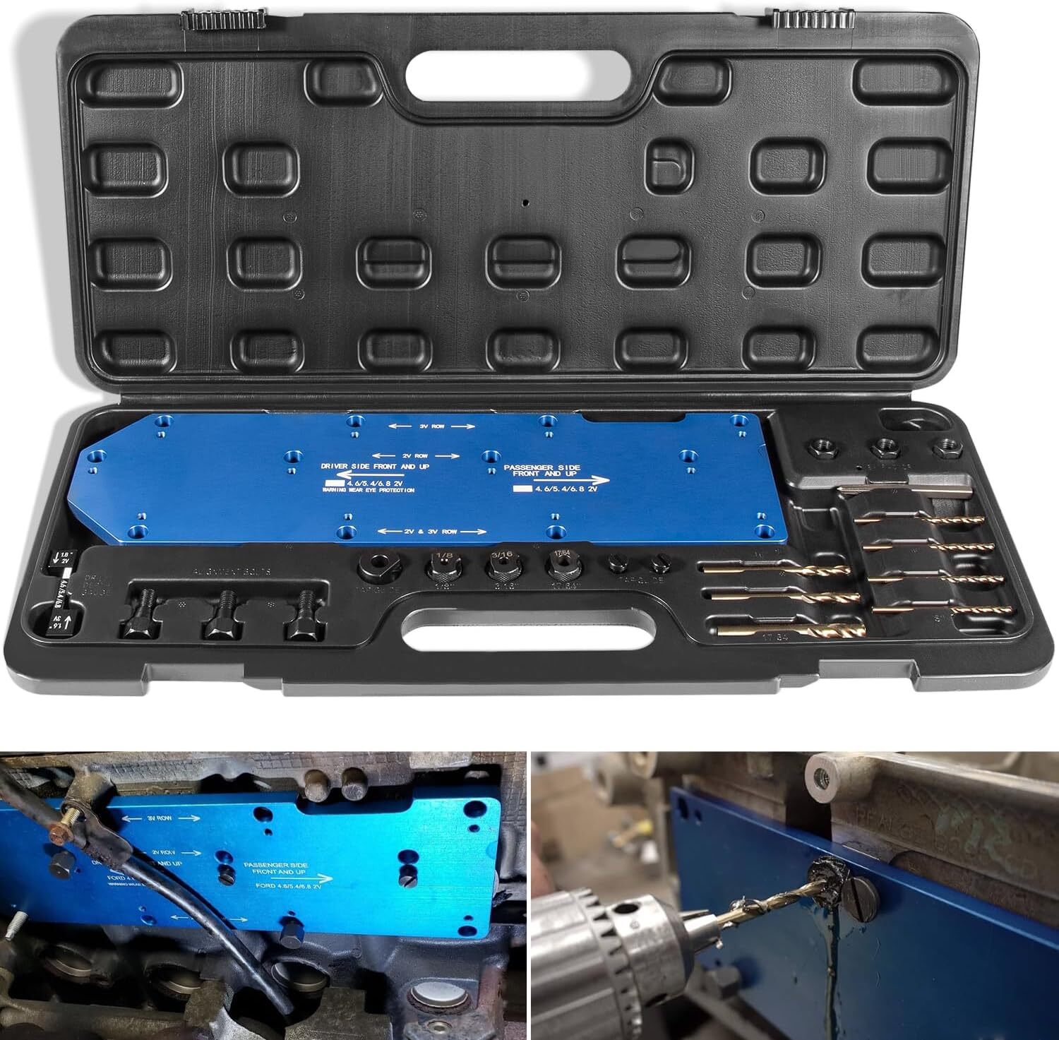 71600 for Ford V10 2V 3V 4.6L 5.4L 6.8L Broken Exhaust Manifold Drill Template