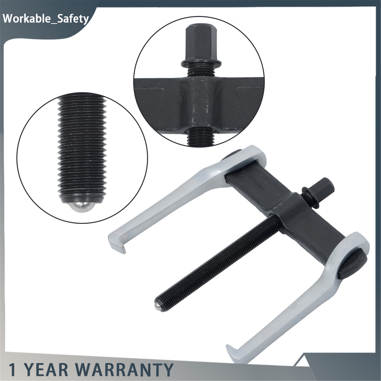 4” 6” 8” 2 Claws Puller Kit for Removal of Pulley Flywheel Bearings Gears