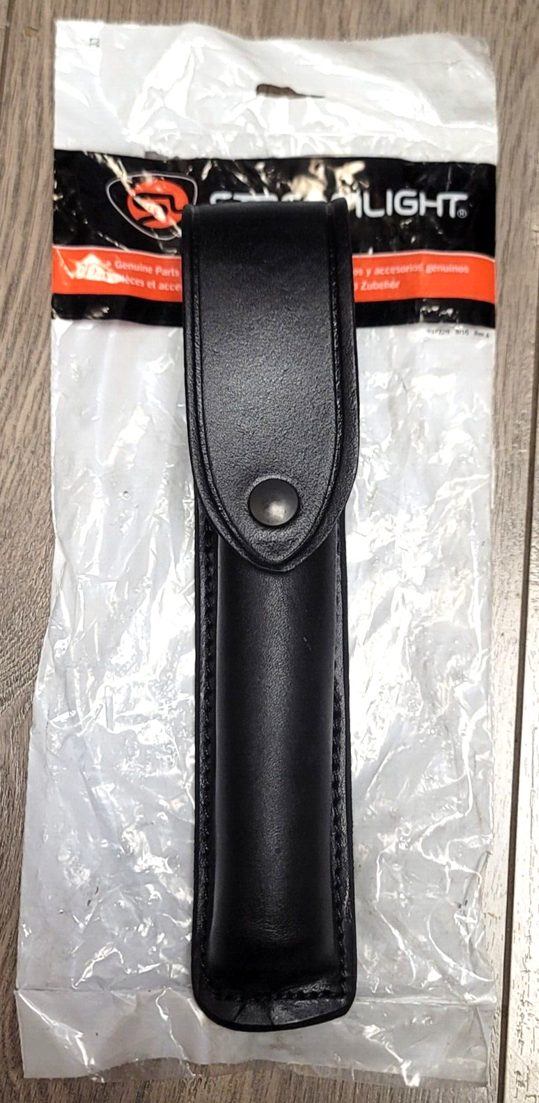 New Streamlight Black Leather Holster for Stinger LED Flashlights #75133