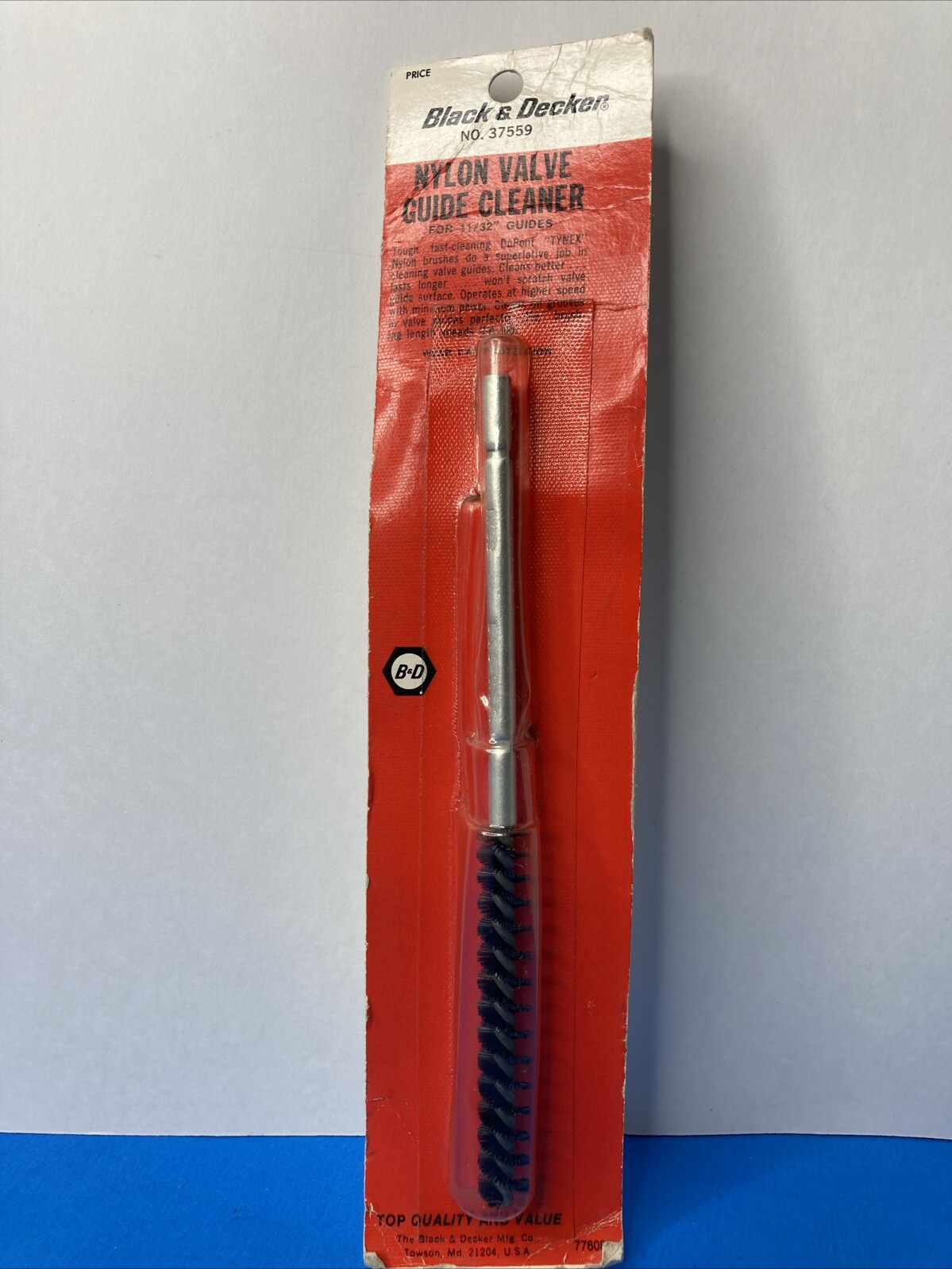 Vtg Black & Decker Nylon Valve Guide Cleaner for 11/32″ Guides #37559 NOS