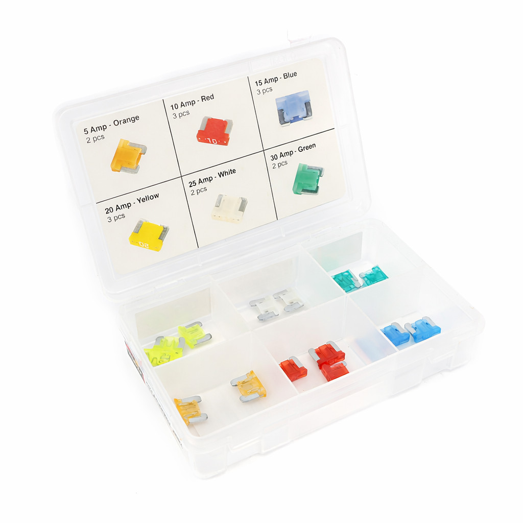W5376 MICRO BLADE SICHERUNGSSORTIMENT SET 15-TEILIG 5-30A KFZ MINI SICHERUNGSSET