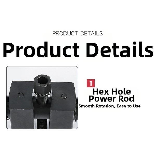 Two Claw Adjustable Crankshaft Pulley Removal Tool for Harmonic Balancer Repair