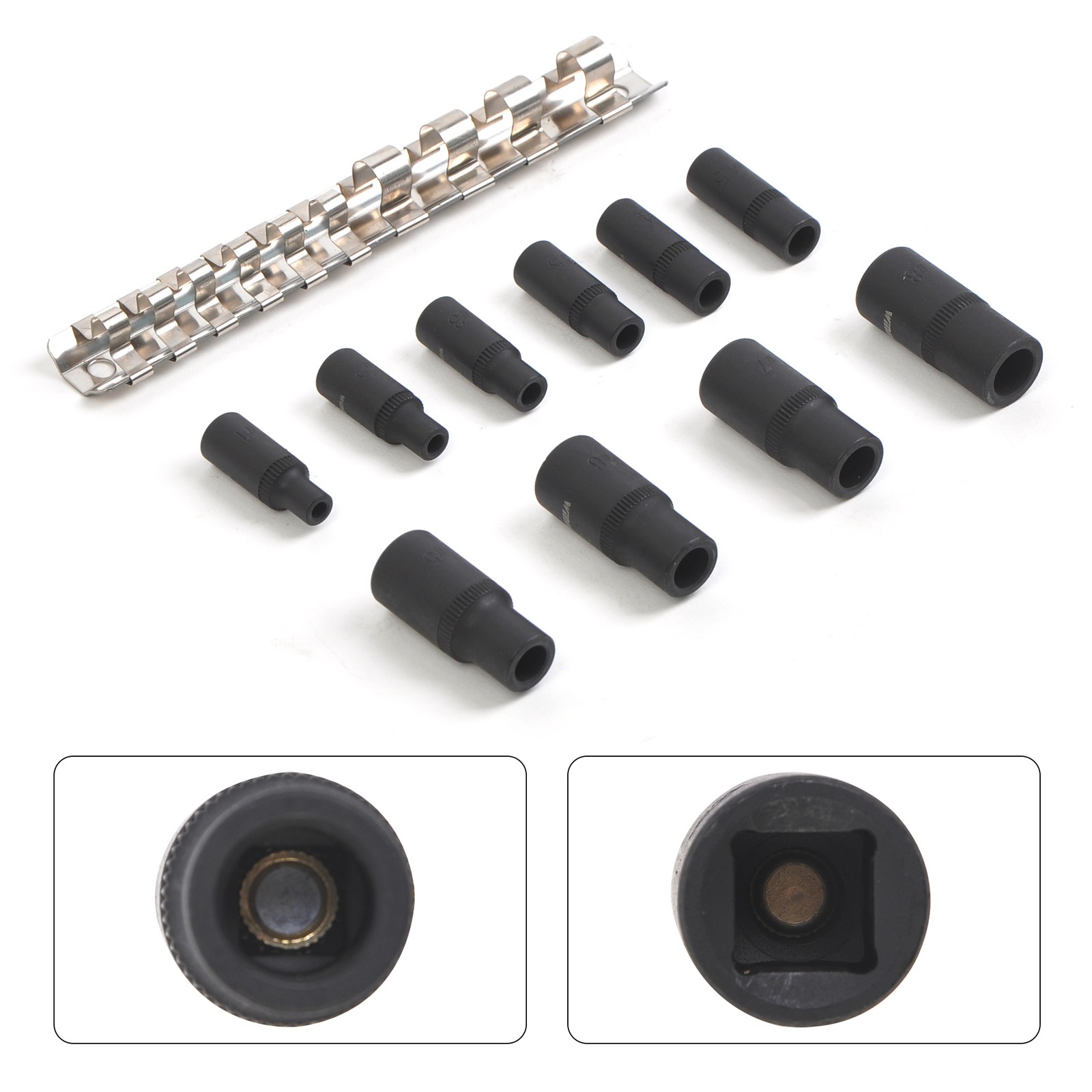 Tap Socket Set Magnetic 10pc Tap Holders Set 1/4″Dr 3/8″Dr Thread Cutting